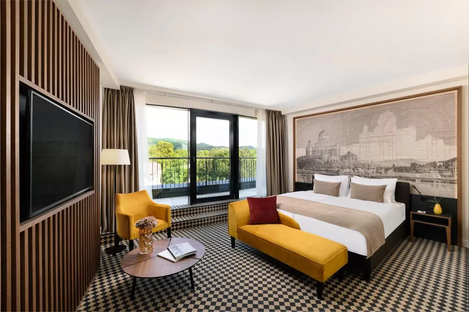 Superior Double or Twin Room with Terrace in Grand Hotel Esztergom Superior Double or Twin Room with Terrace in Grand Hotel Esztergom