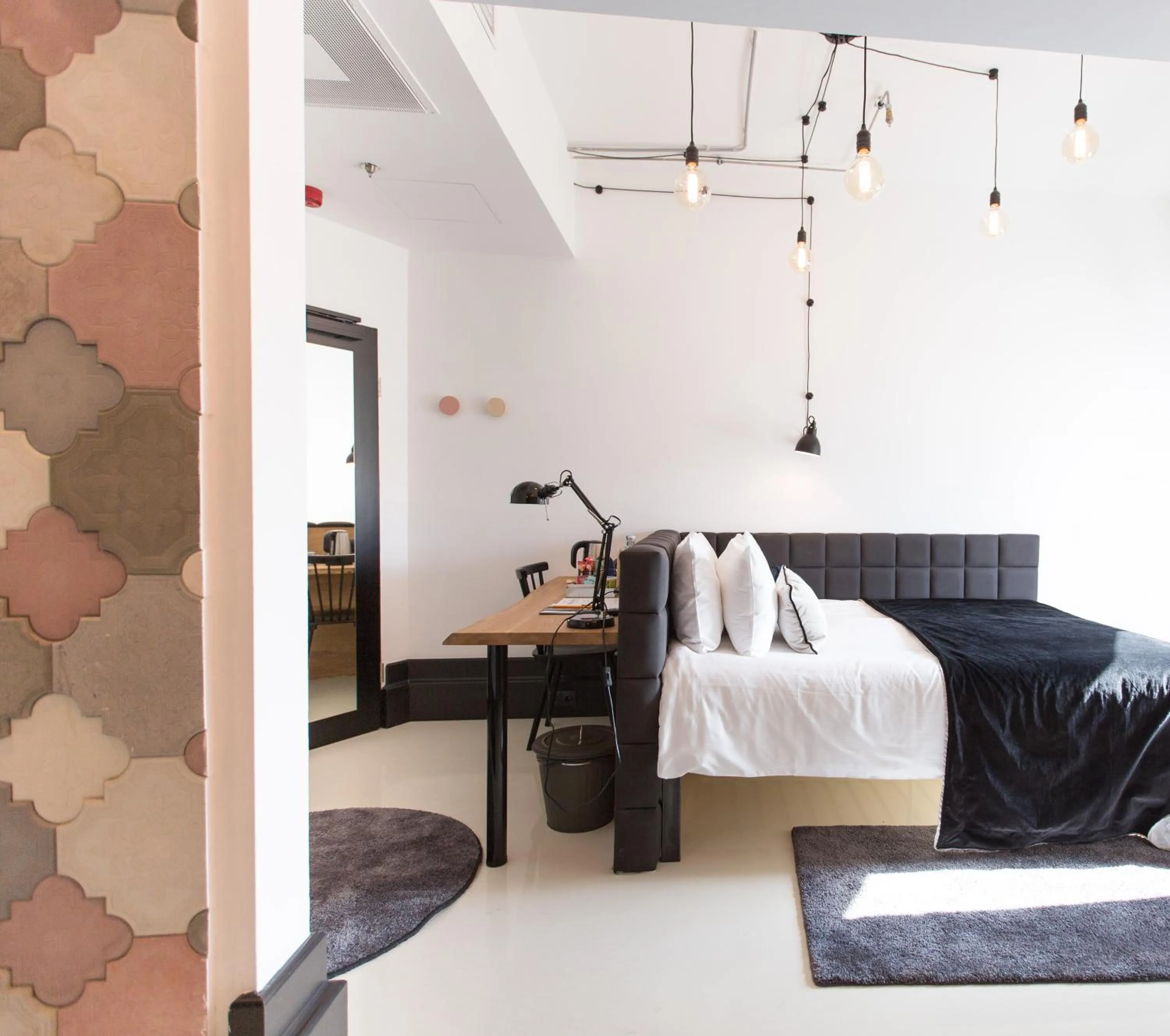 Bed in Hotel Rum Budapest