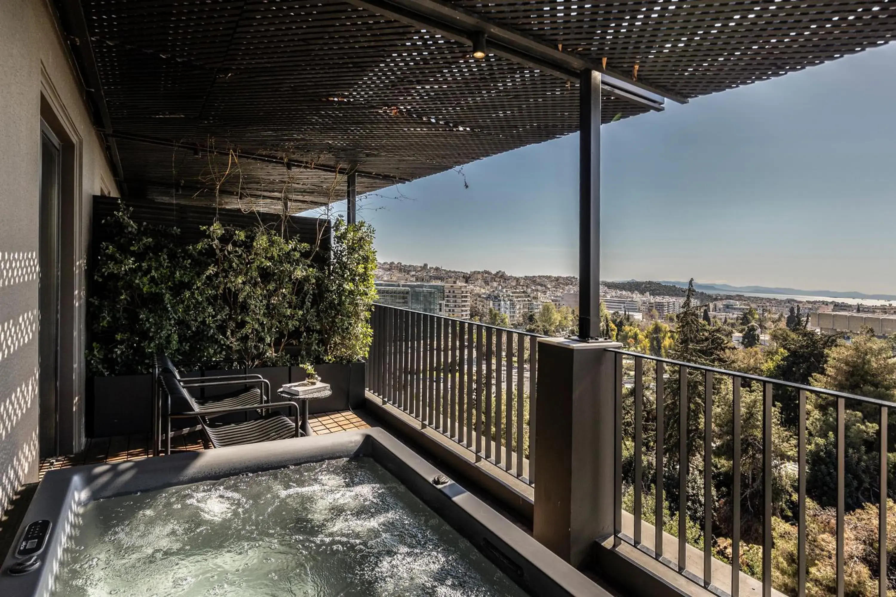 Hot Tub, Balcony/Terrace in The Modernist Athens