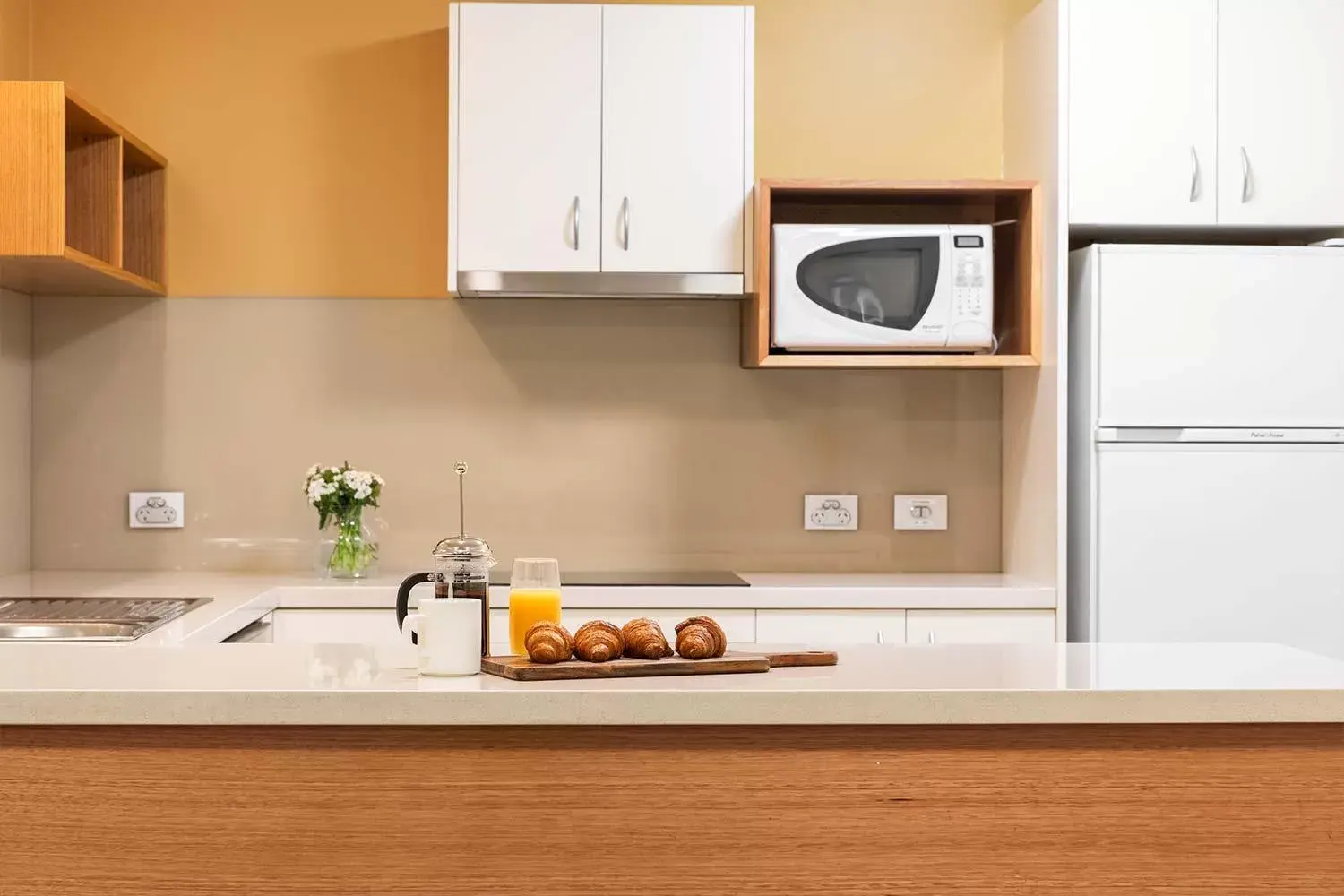 Kitchen/Kitchenette in The Old Woolstore Apartment Hotel