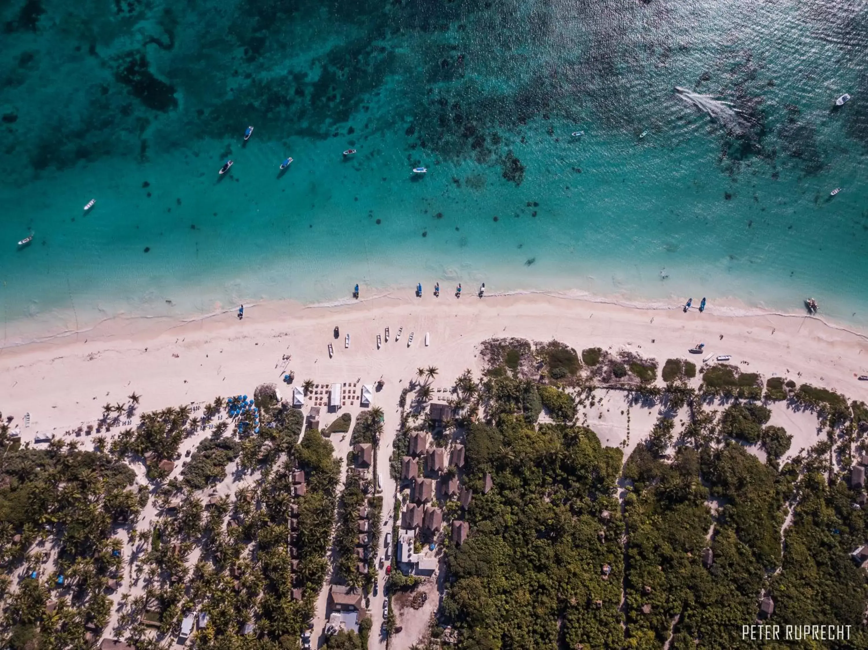 Bird's eye view in Kai Tulum