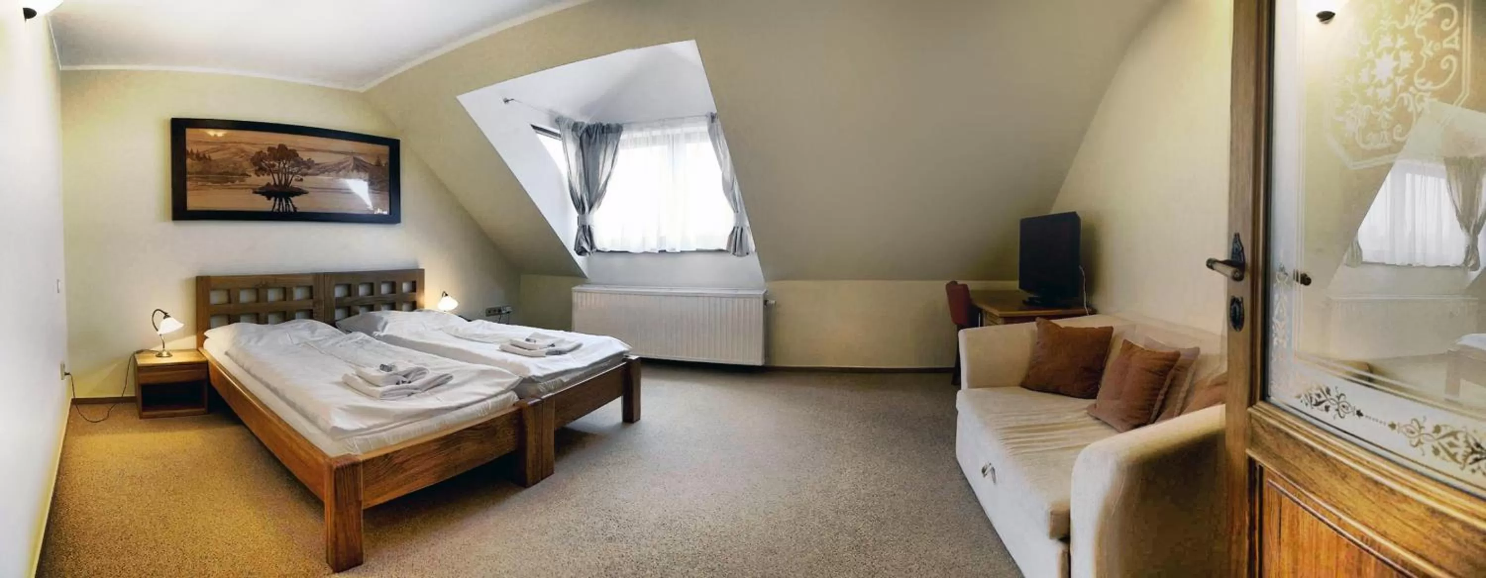 Bed in Hotel Farma Vysoká