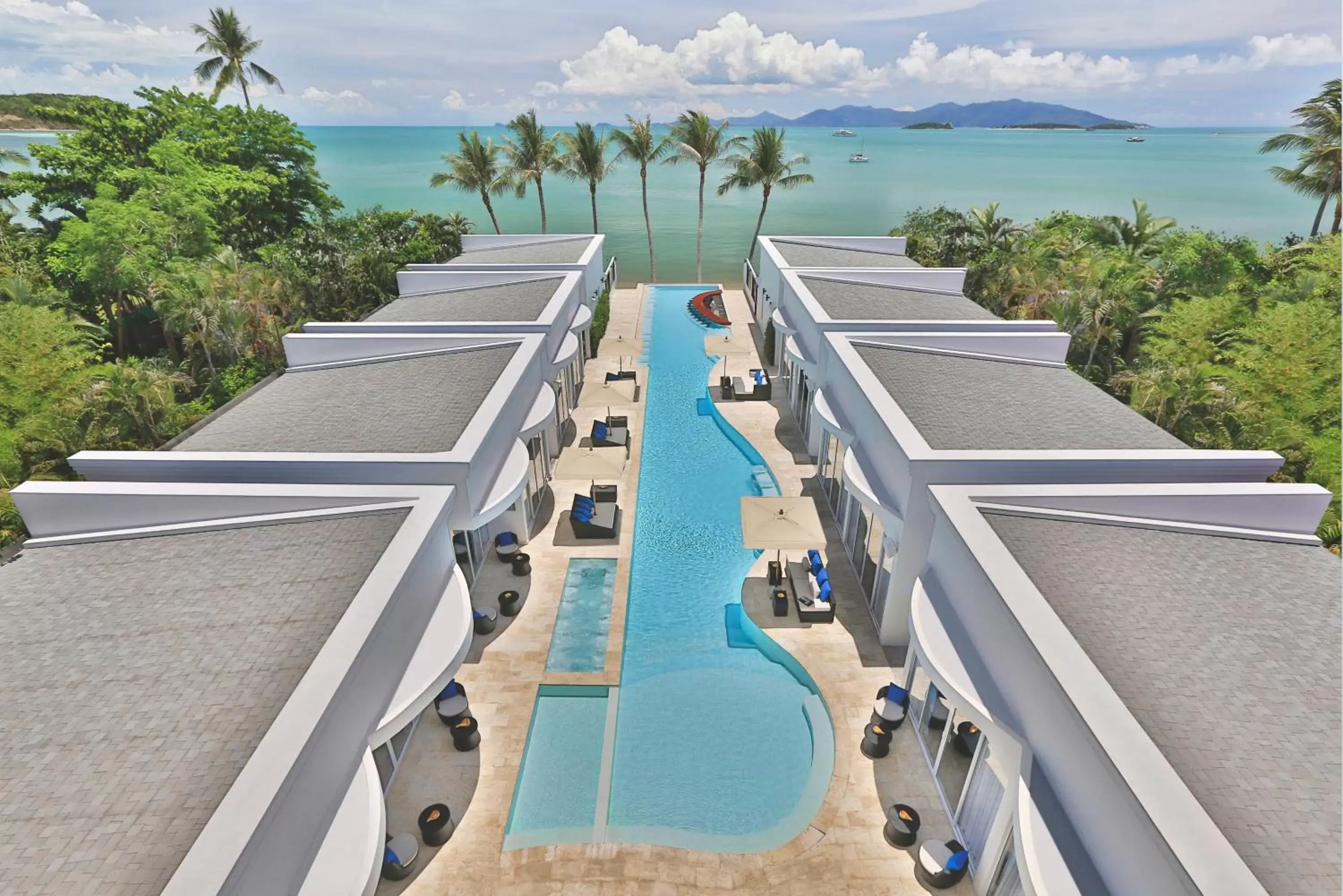 Bird's eye view in The Privilege Hotel Ezra Beach Club Bird's eye view in The Privilege Hotel Ezra Beach Club
