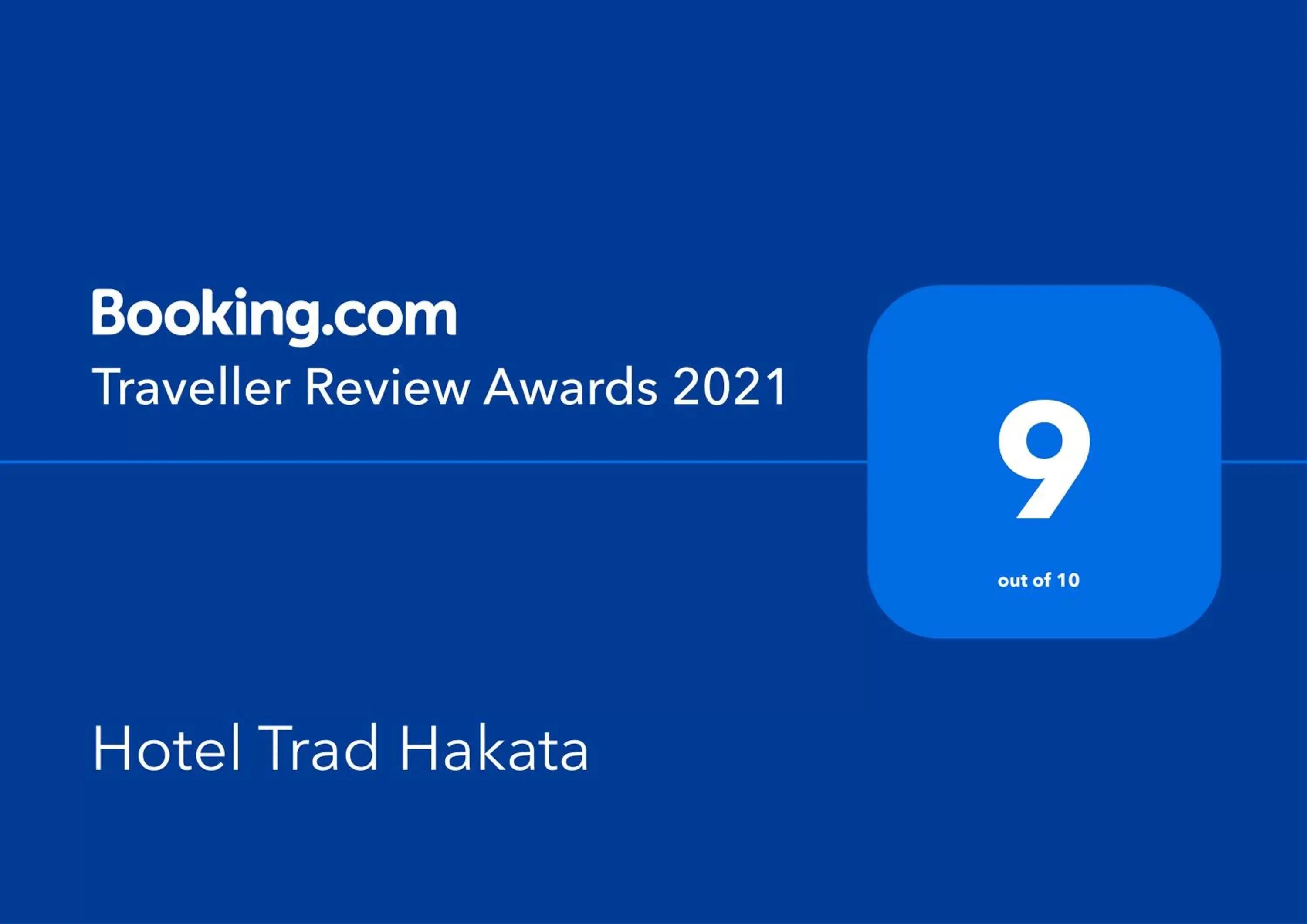 Certificate/Award, Logo/Certificate/Sign/Award in Hotel Trad Hakata