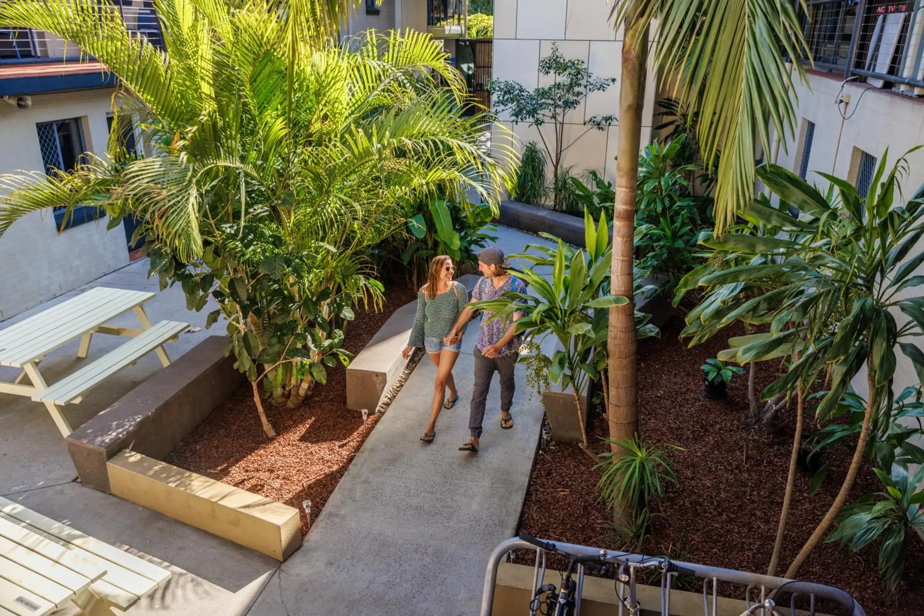 Garden in YHA Byron Bay