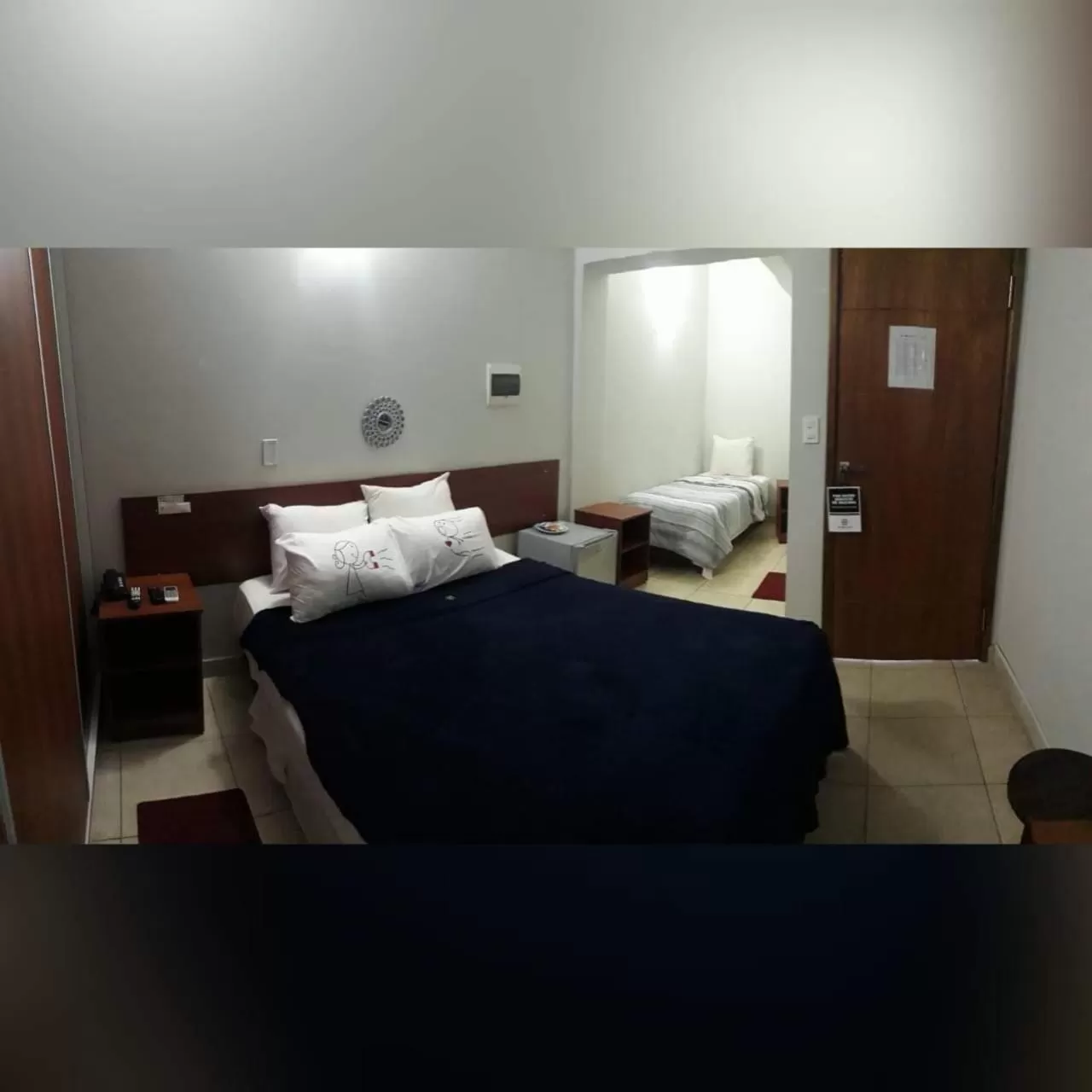 Bed in Madame Lynch Hotel Asuncion