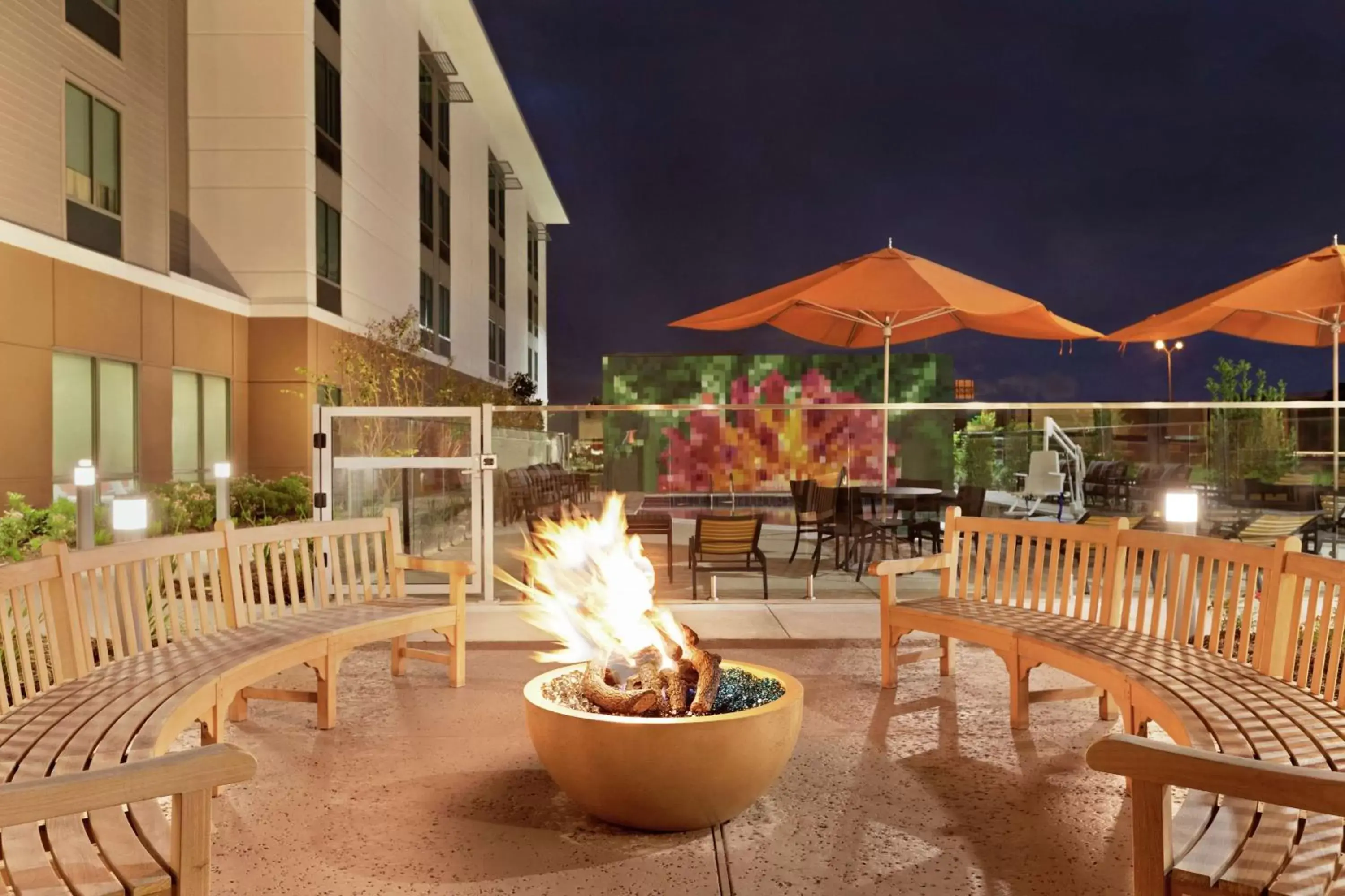 Patio in Homewood Suites by Hilton Houston NW at Beltway 8