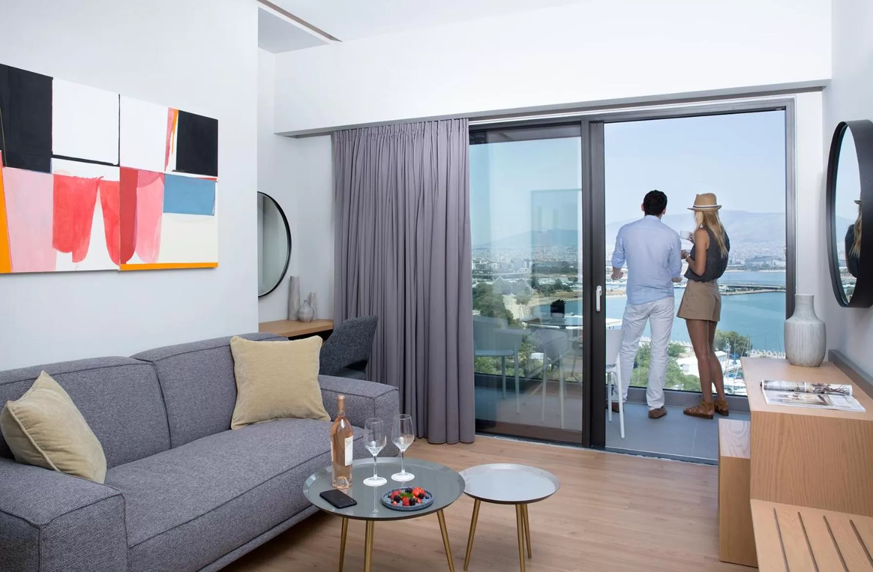 Seating area in The Alex Monte Kastella, Santikos Collection