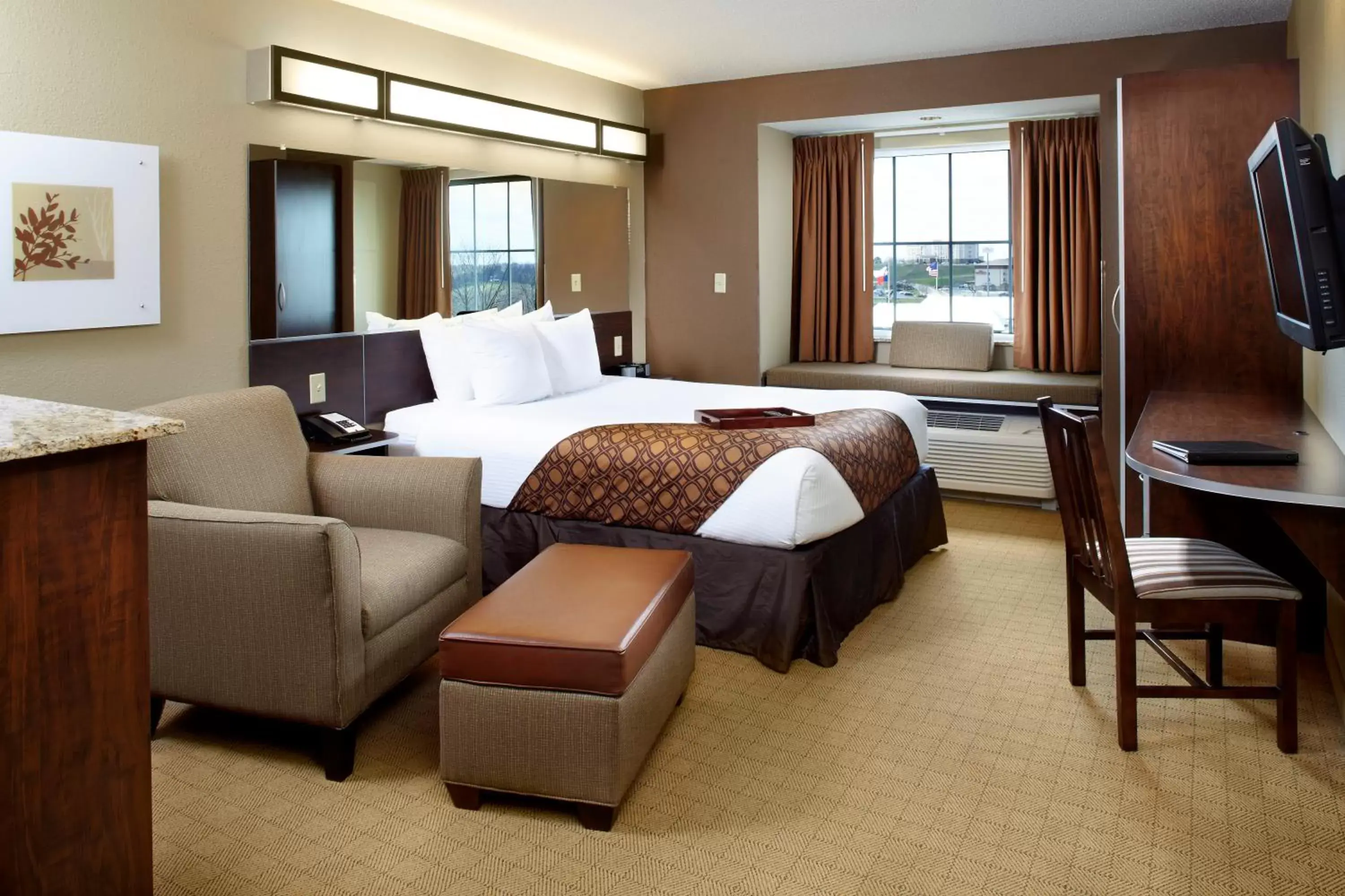 Photo of the whole room in Microtel Inn & Suites by Wyndham Wheeling at The Highlands