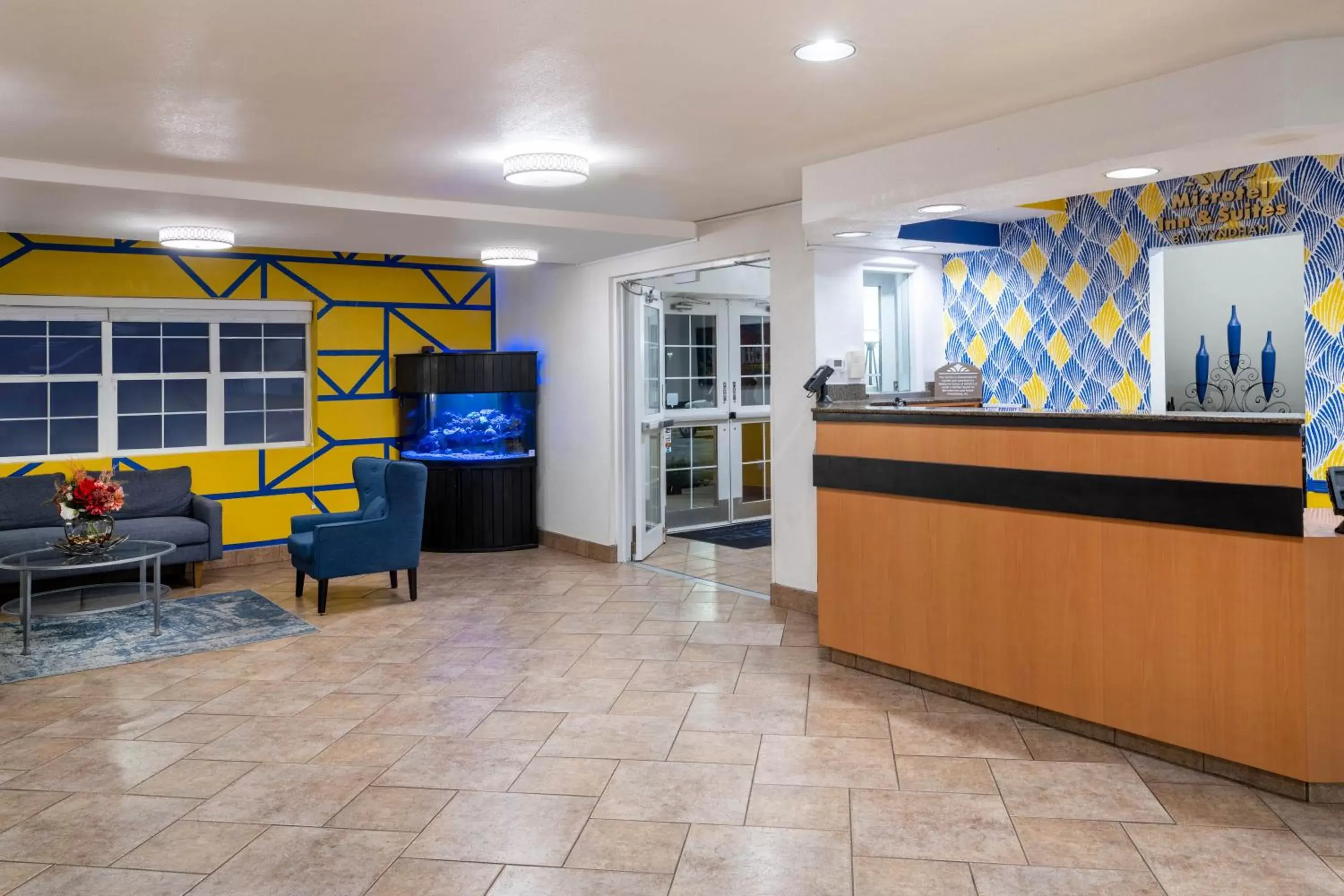 Lobby or reception, Lobby/Reception in Microtel Inn & Suites by Wyndham Salt Lake City Airport