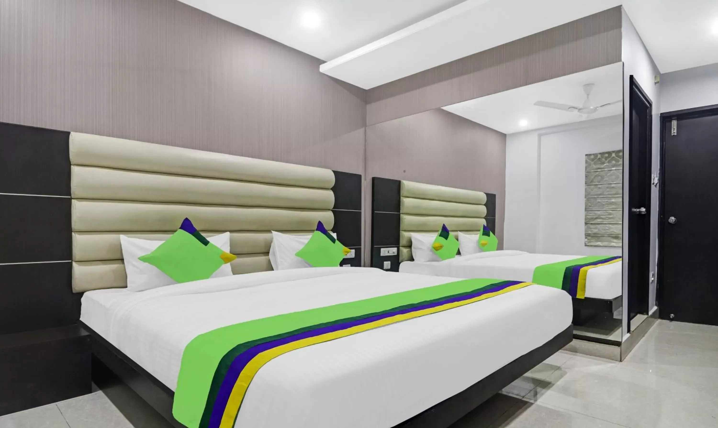 Bedroom, Bed in Treebo Kruthika Residency Bedroom, Bed in Treebo Kruthika Residency