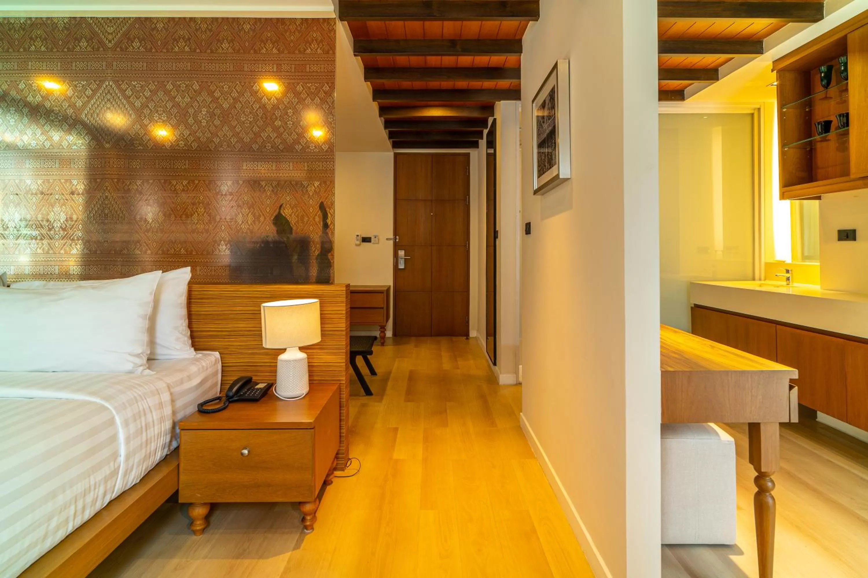 Photo of the whole room, Bed in Amber Boutique Silom