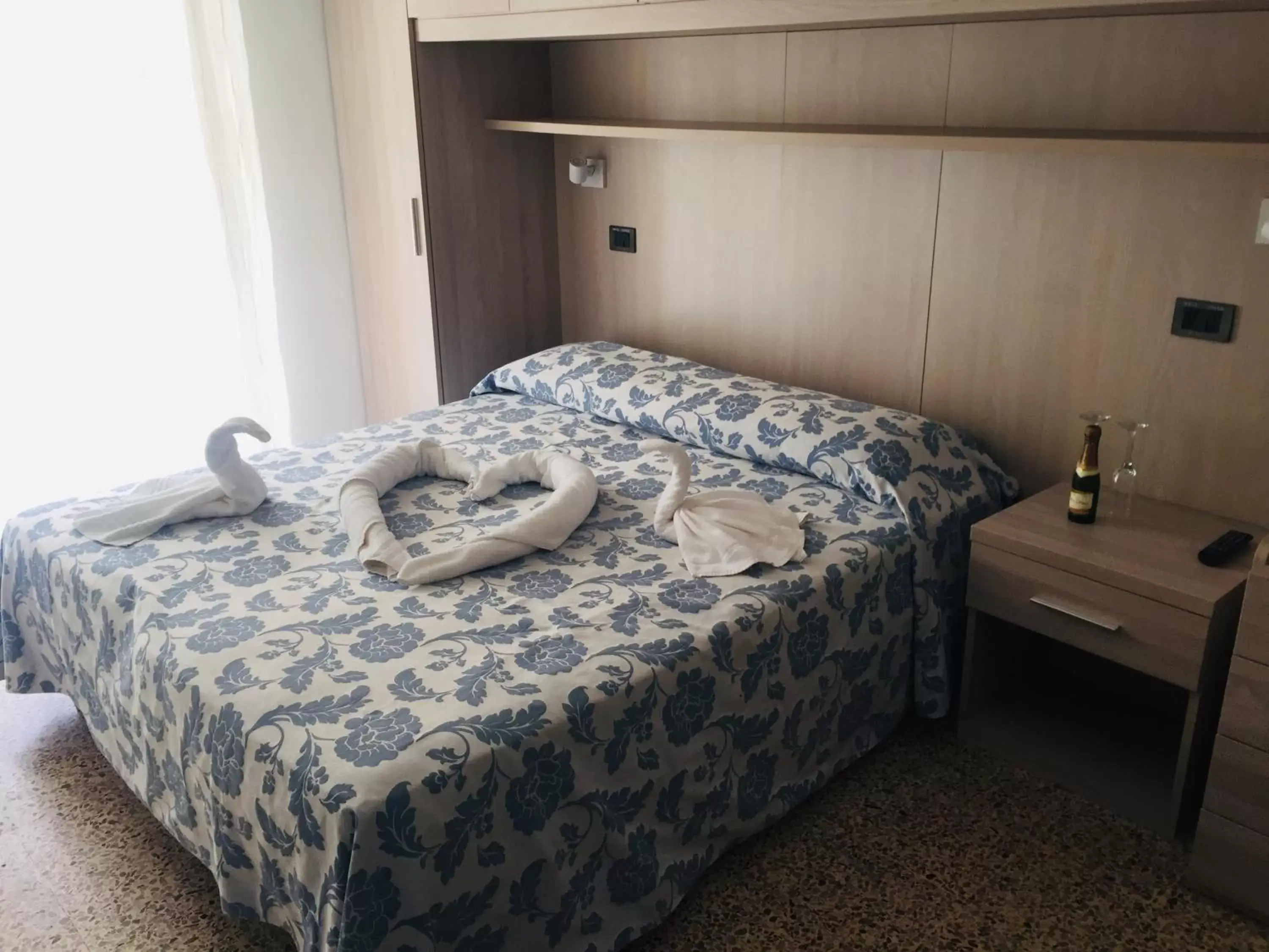 Bed in Hotel Zurigo