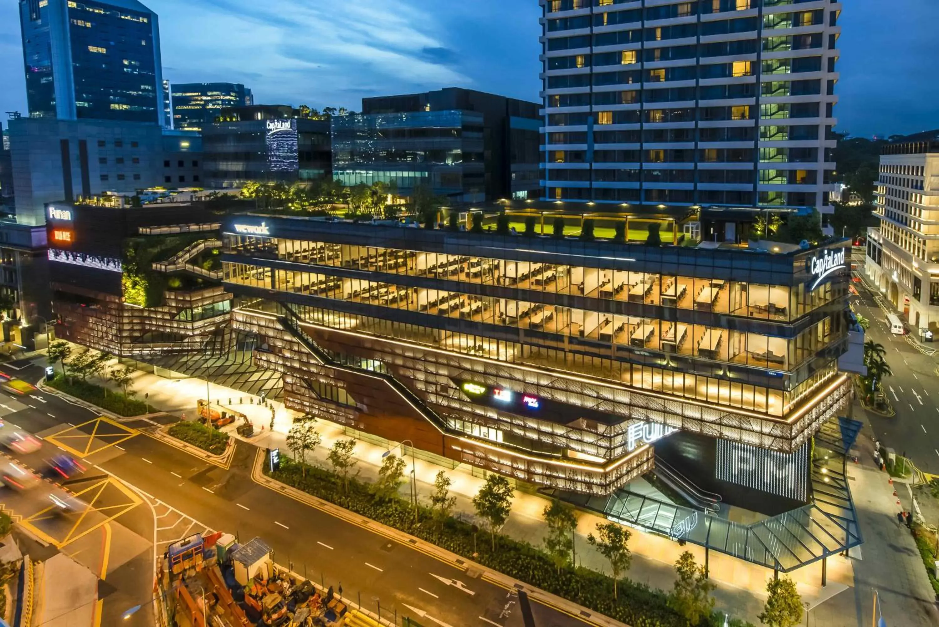 Shopping Area in lyf Funan Singapore