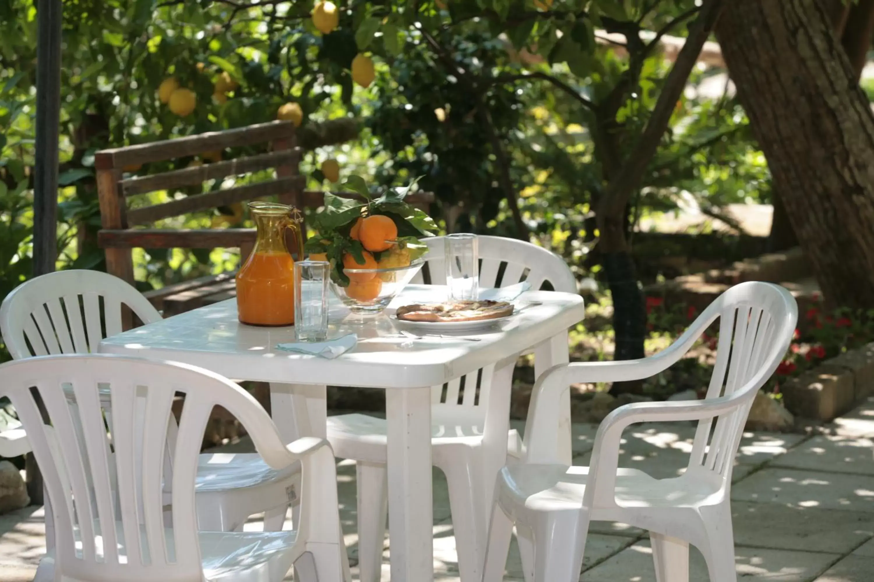 Patio, Restaurant/Places to Eat in Agriturismo b&b L arancio In fiore