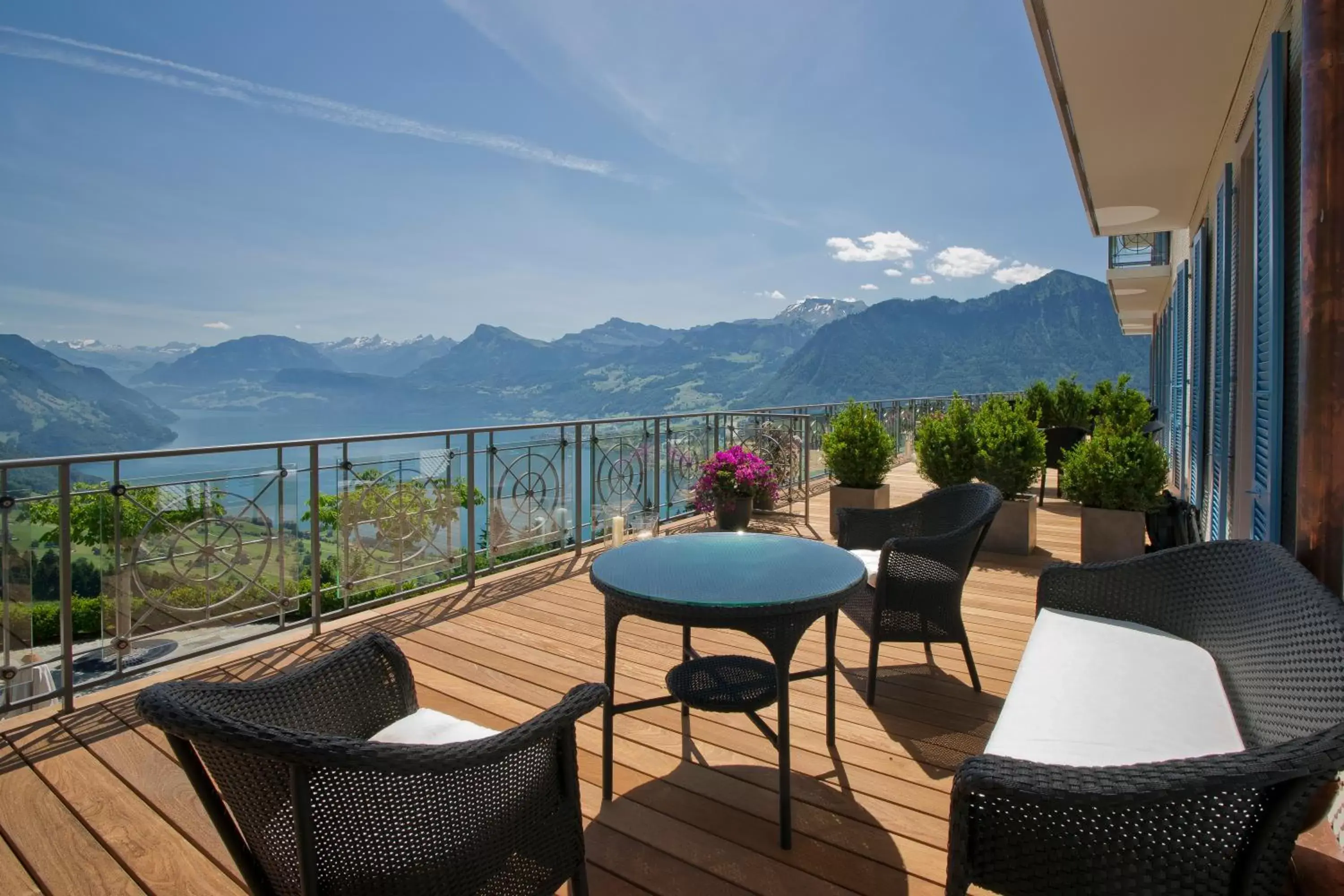 Balcony/Terrace in Hotel Villa Honegg