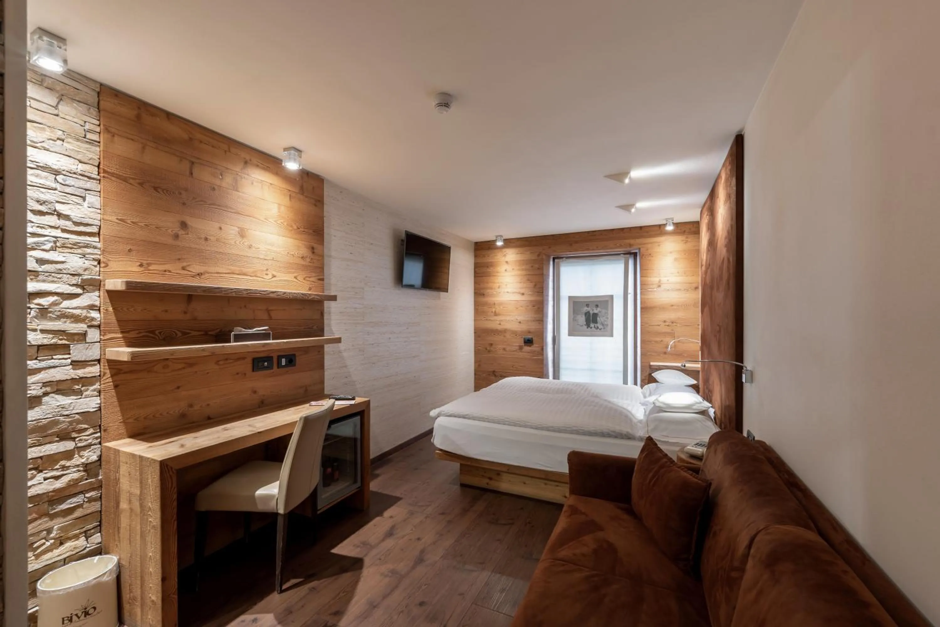 Bed in Bivio Hotel Plaza