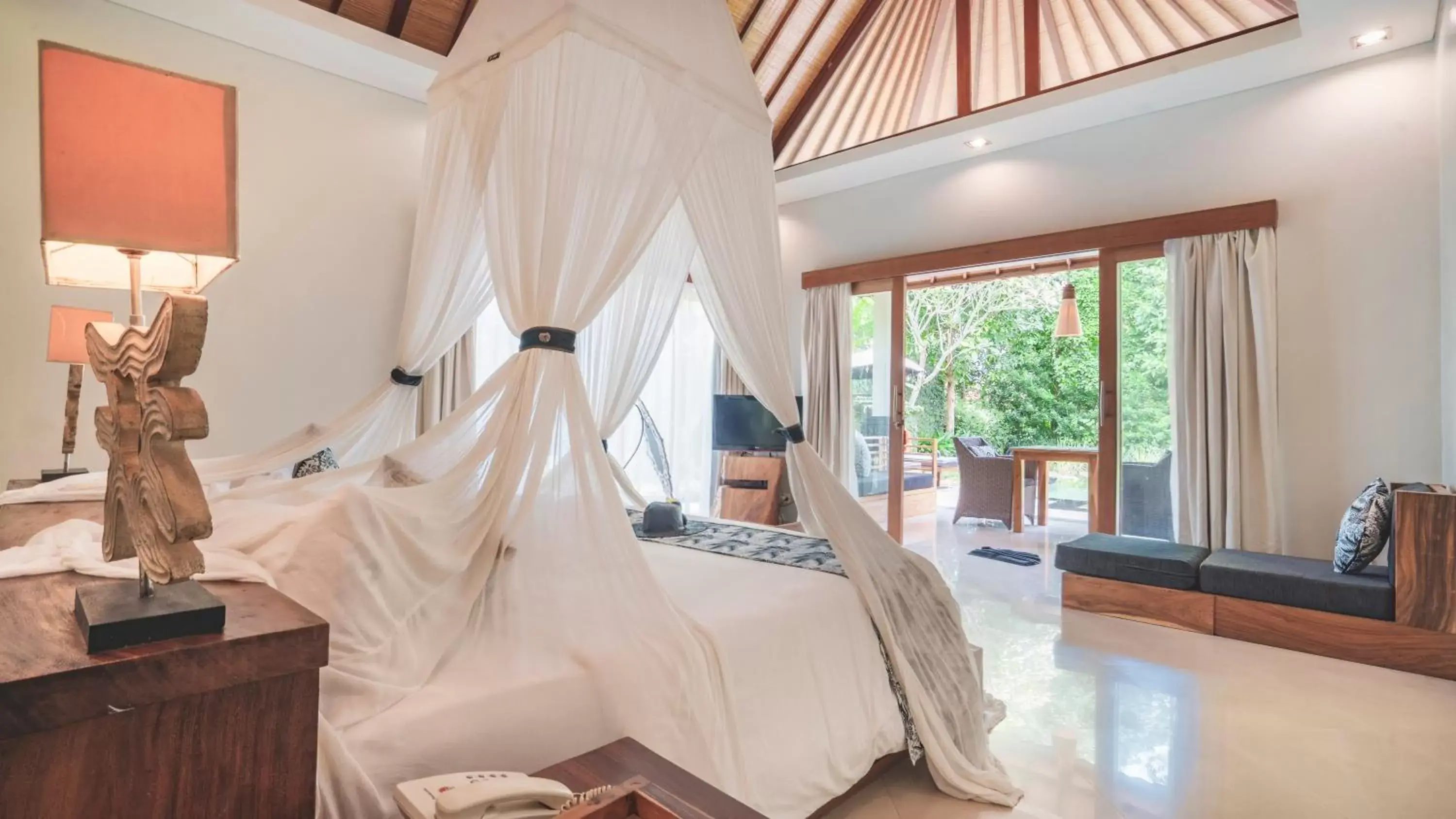 Bed in KajaNe Mua at Ubud Bali