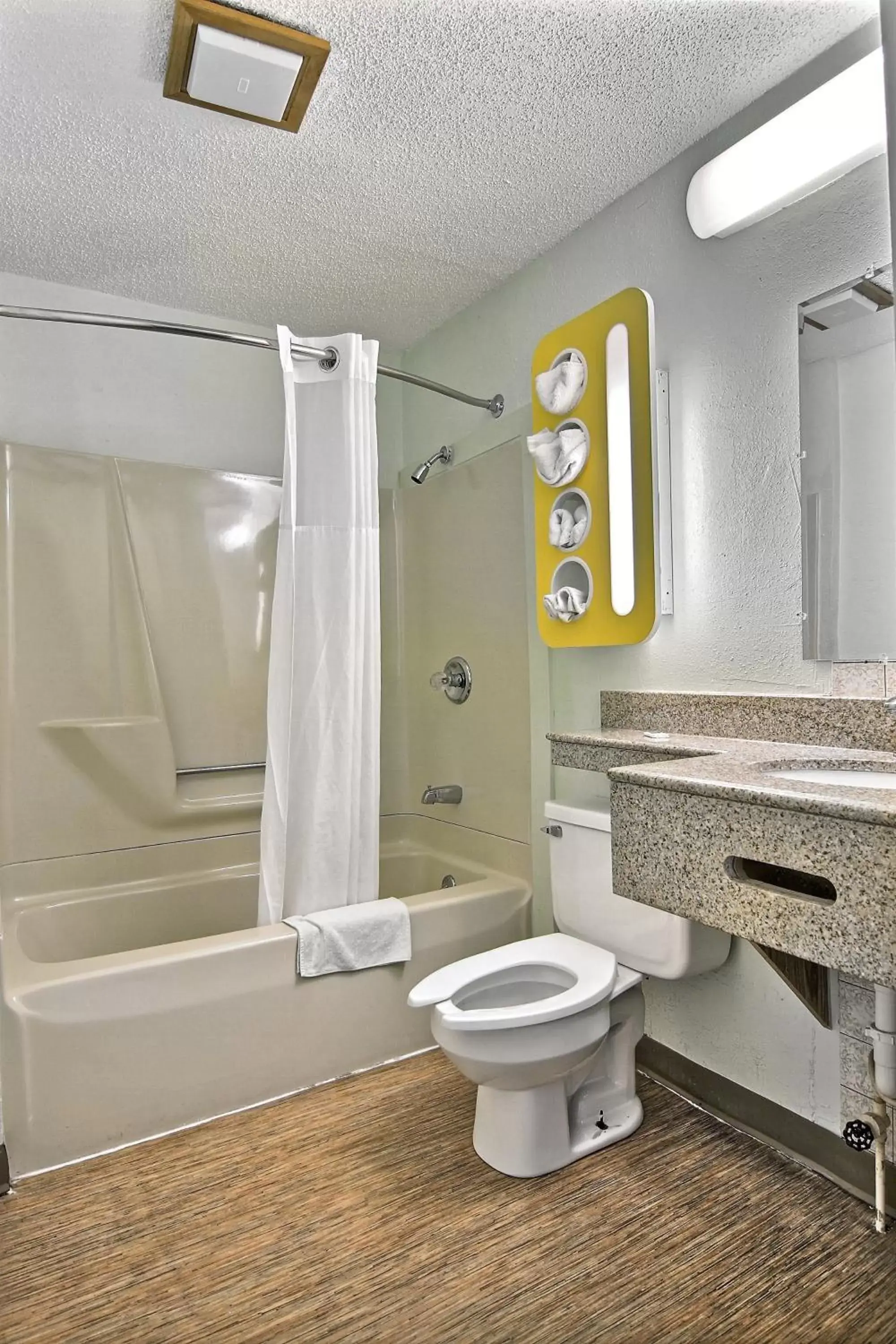 Bathroom in Motel 6-Gilman, IL