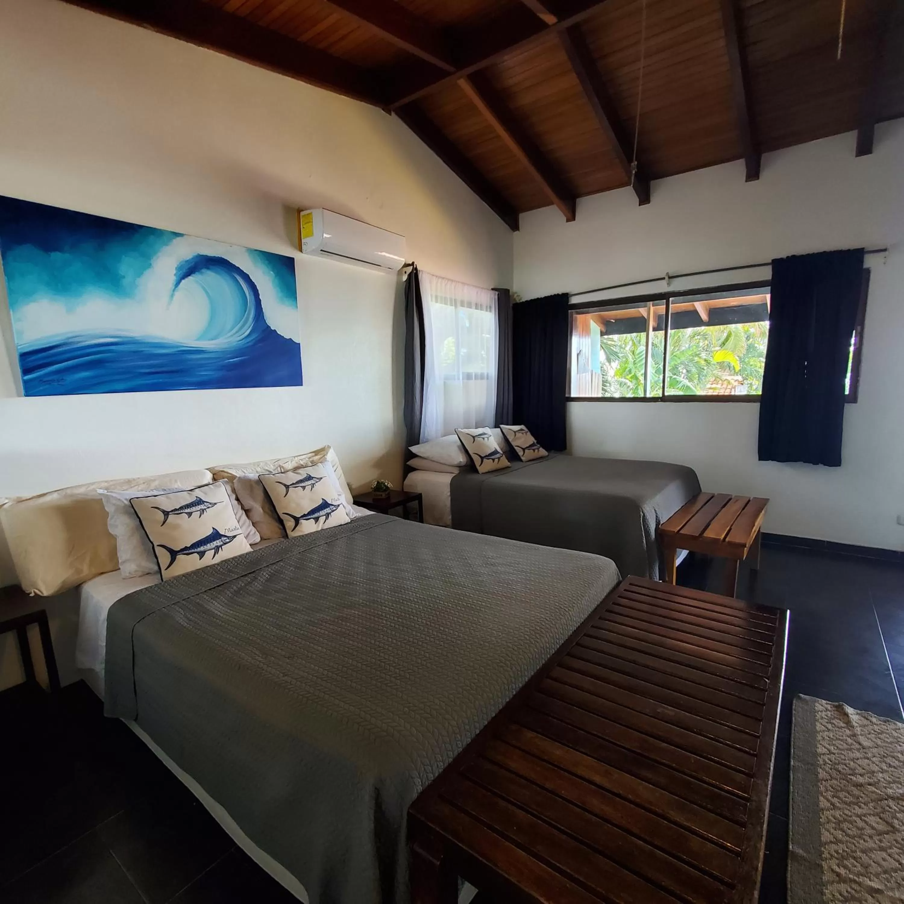 Bed in Hotel Villa Amarilla