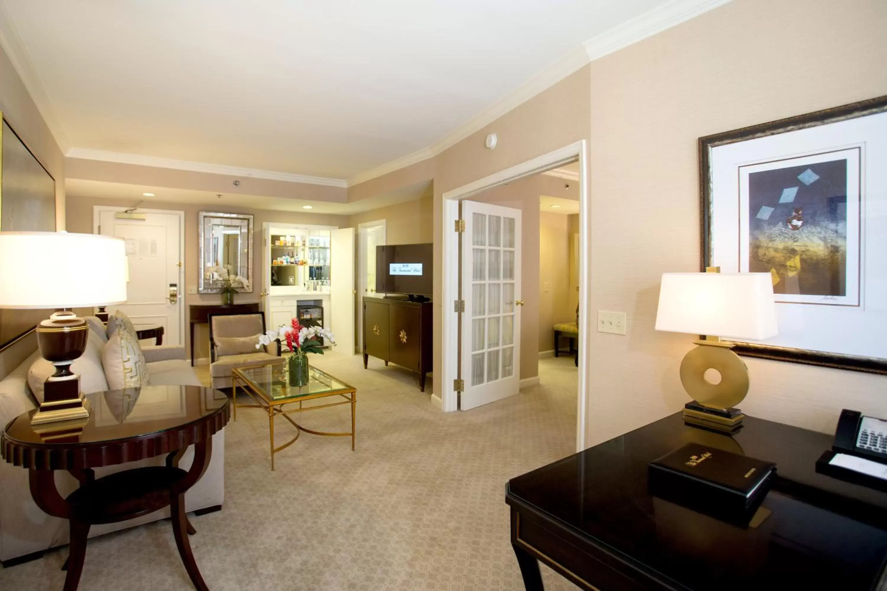 Living room in The Townsend Hotel Living room in The Townsend Hotel