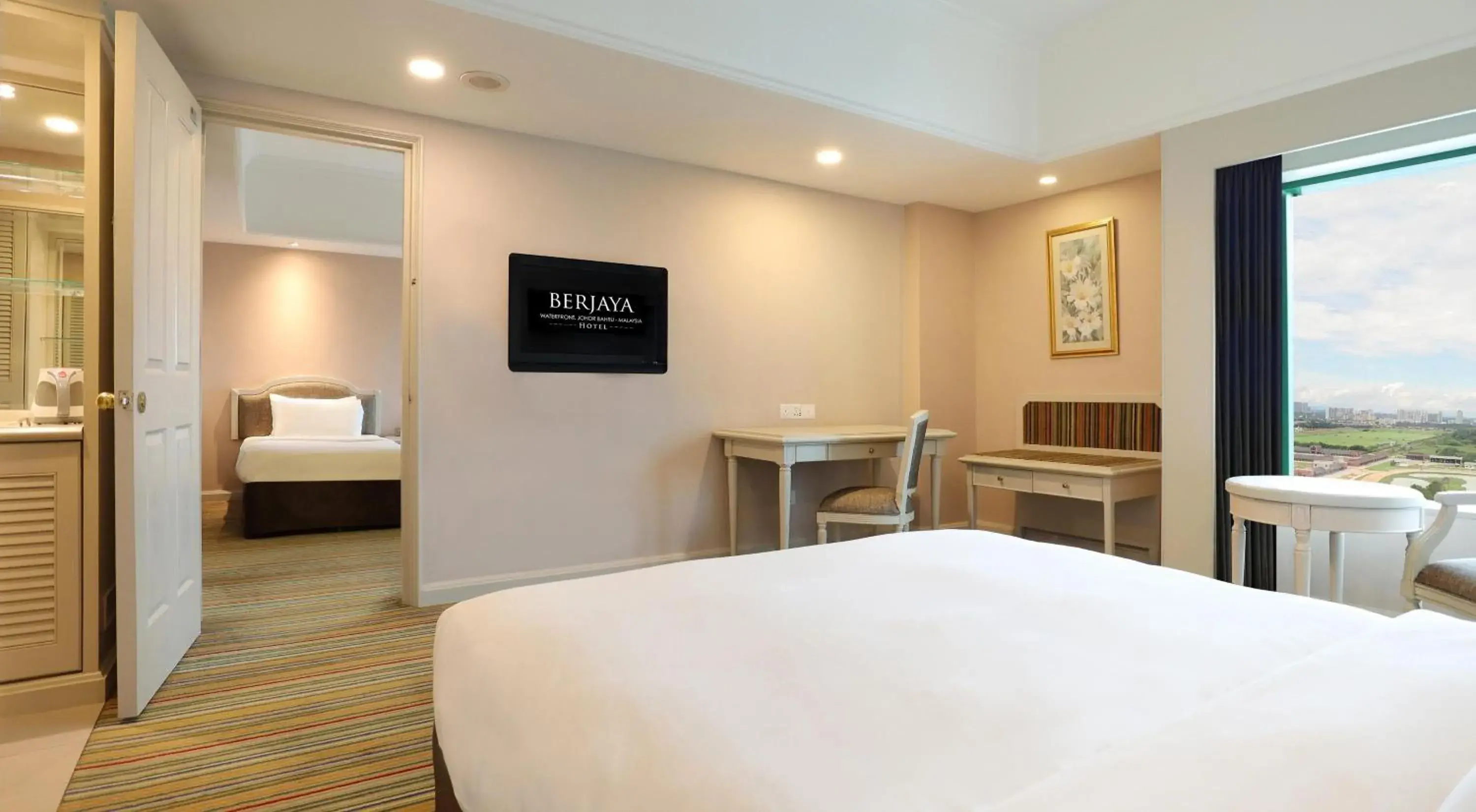 Bed in Berjaya Waterfront Hotel