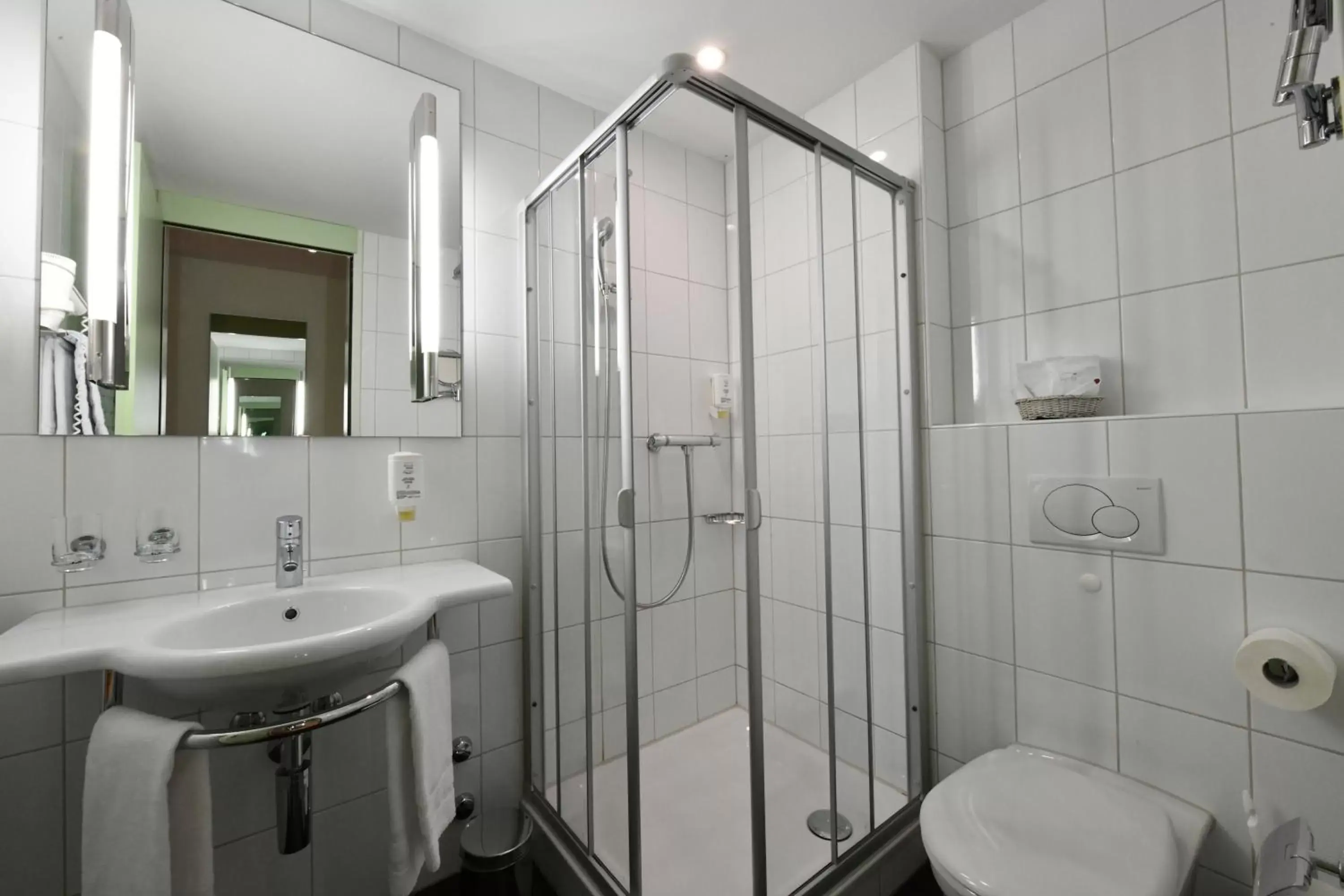 Shower, Bathroom in Hotel & Restaurant STERNEN MURI bei Bern