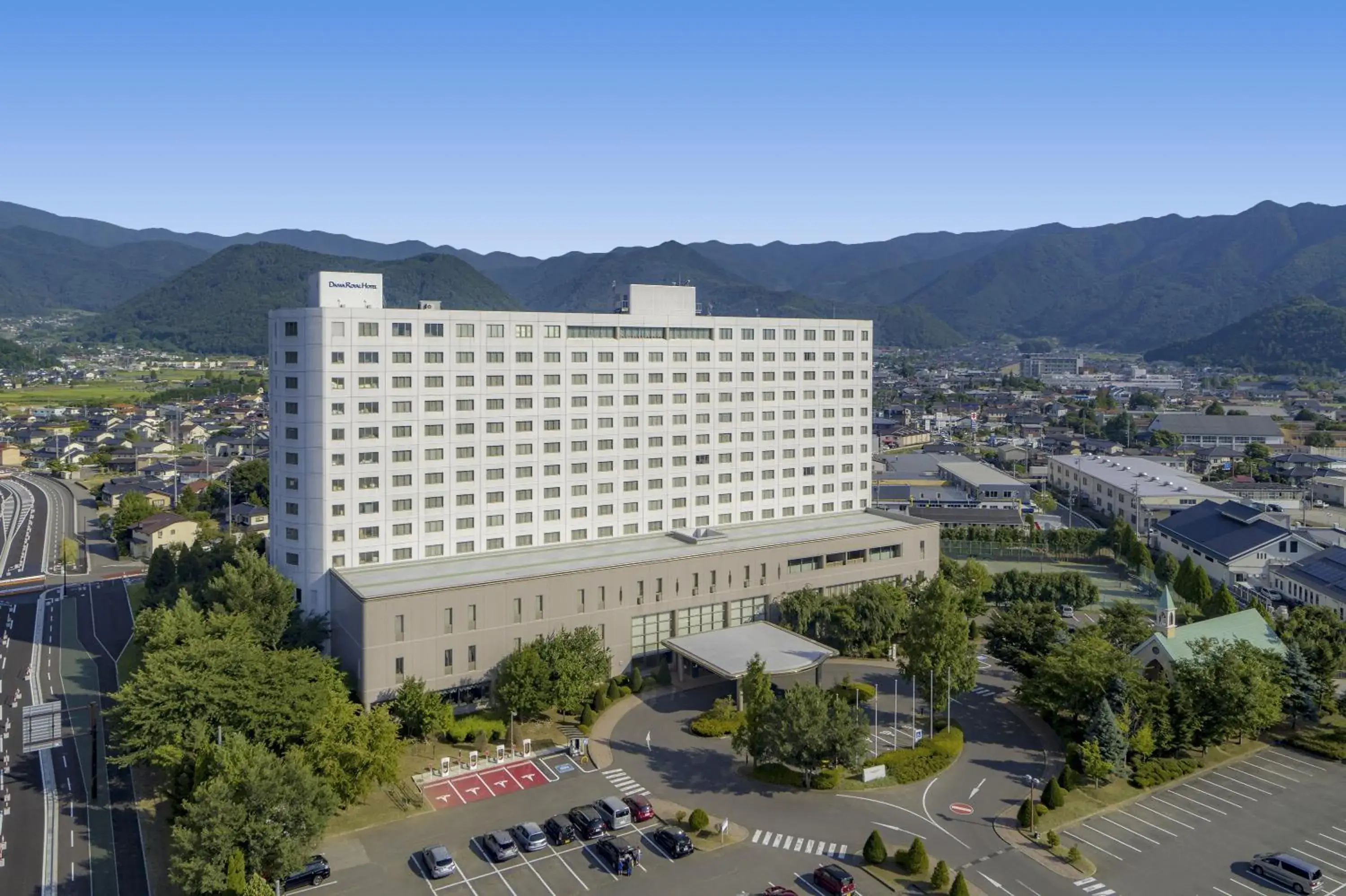 Property building, Bird's-eye View in Royal Hotel NAGANO