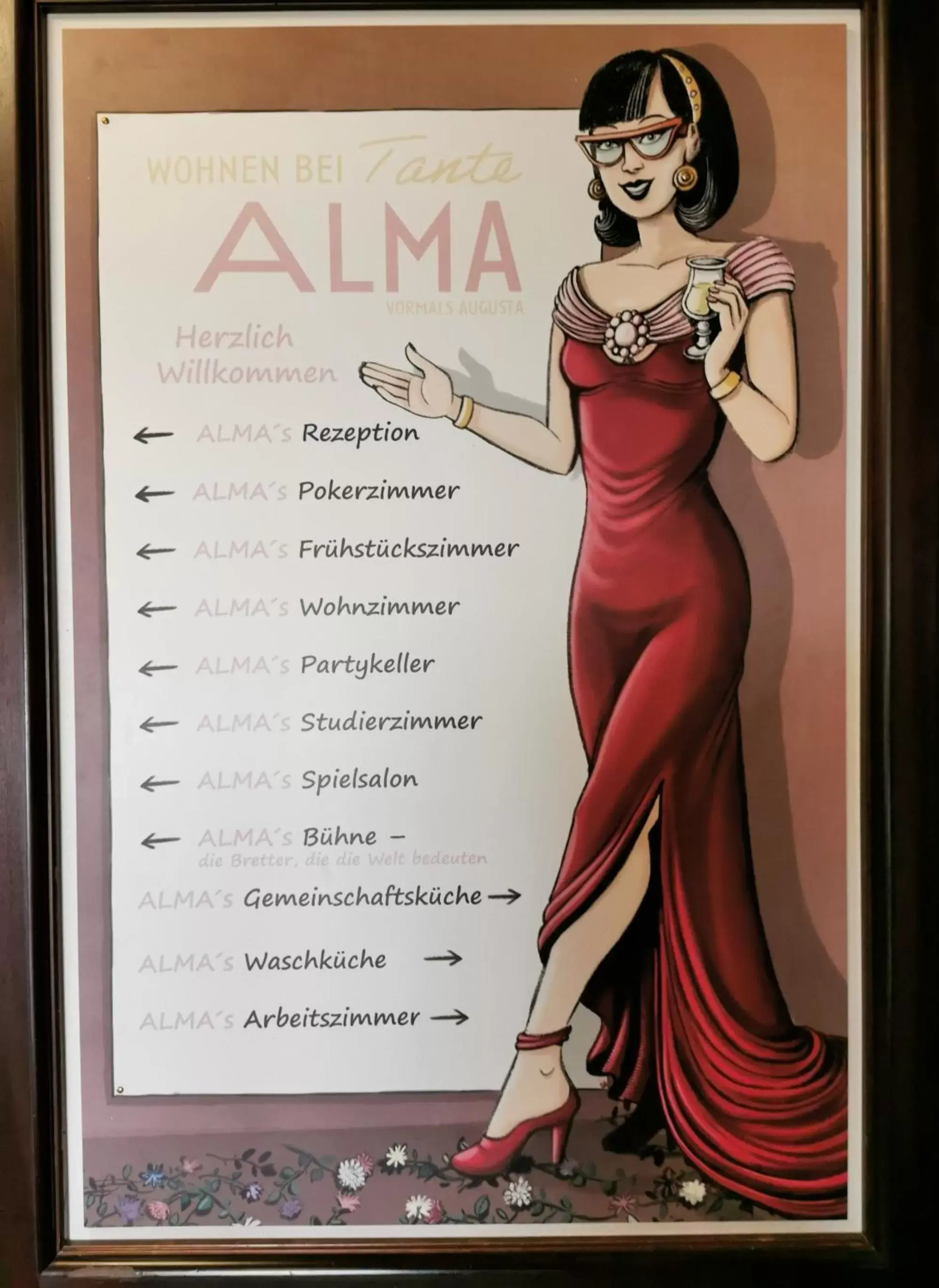 Decorative detail in Hotel bei Tante ALMA