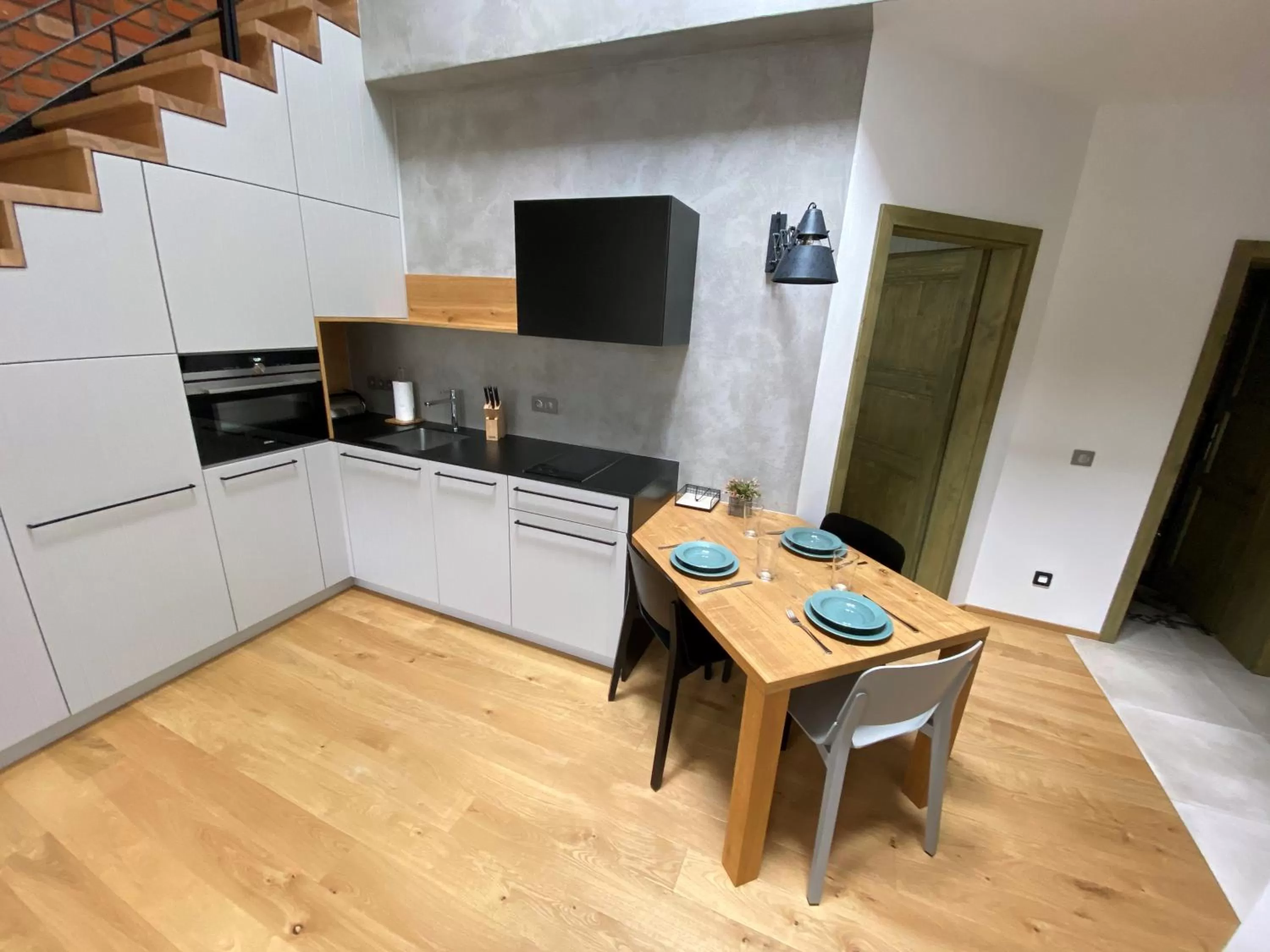 Kitchen or kitchenette in Penzion Stodola