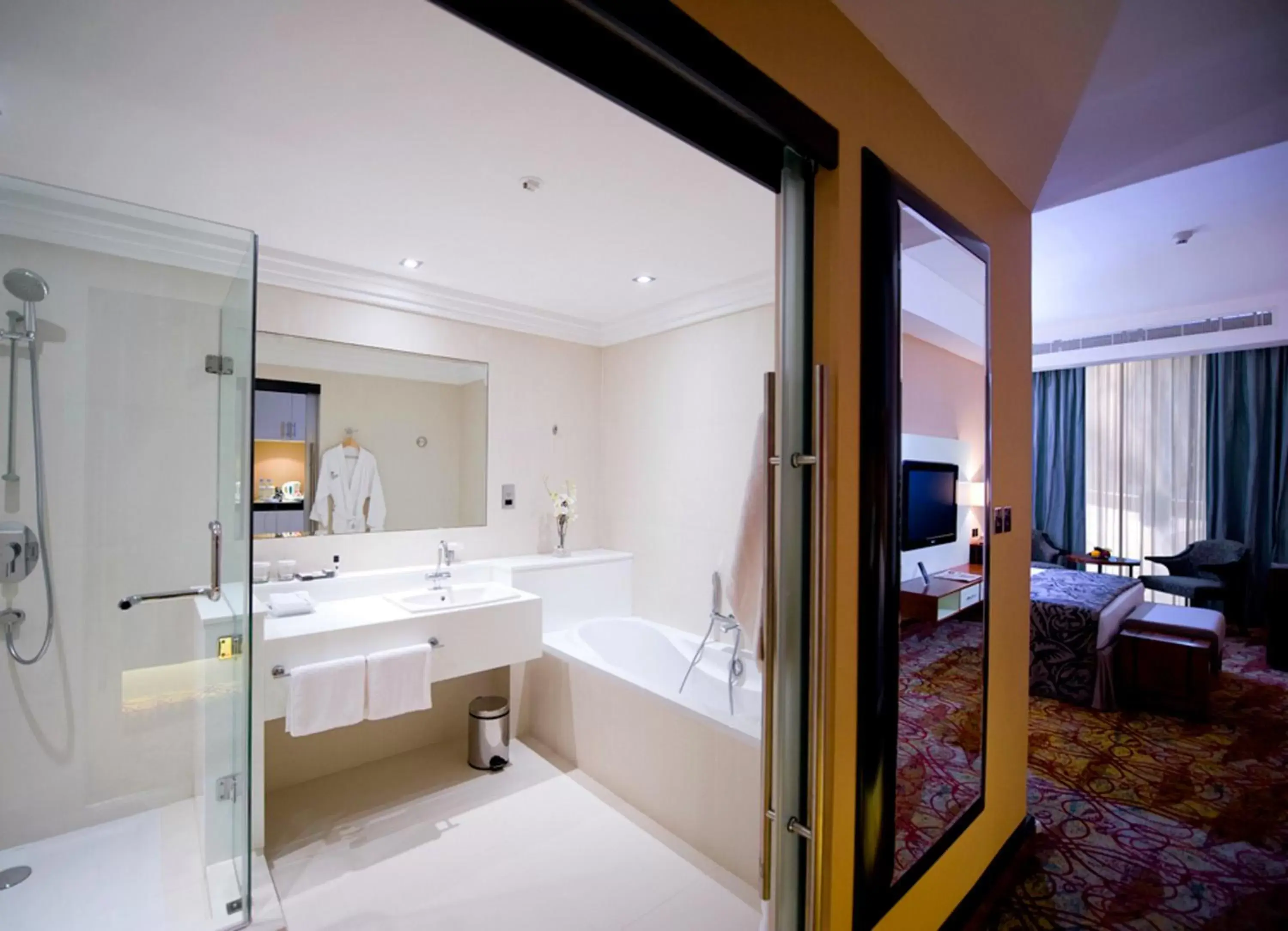 Shower, Bathroom in Millennium Airport Hotel Dubai
