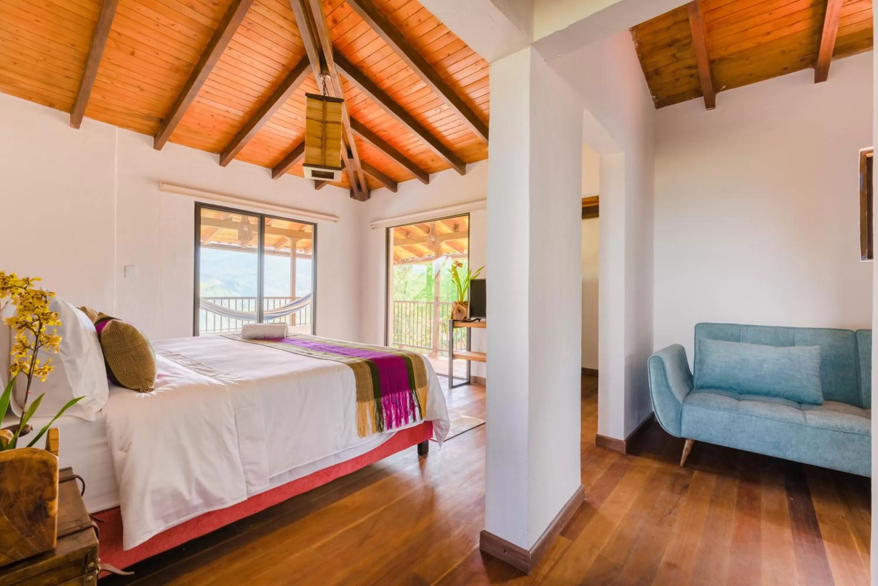 Bed in Hotel Kawa Mountain Retreat