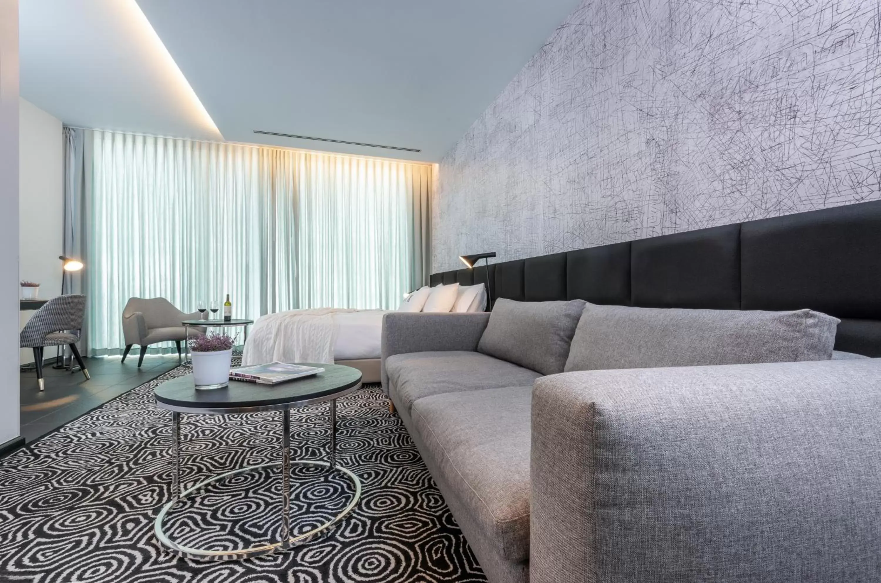 Living room, Seating Area in NYX Herzliya