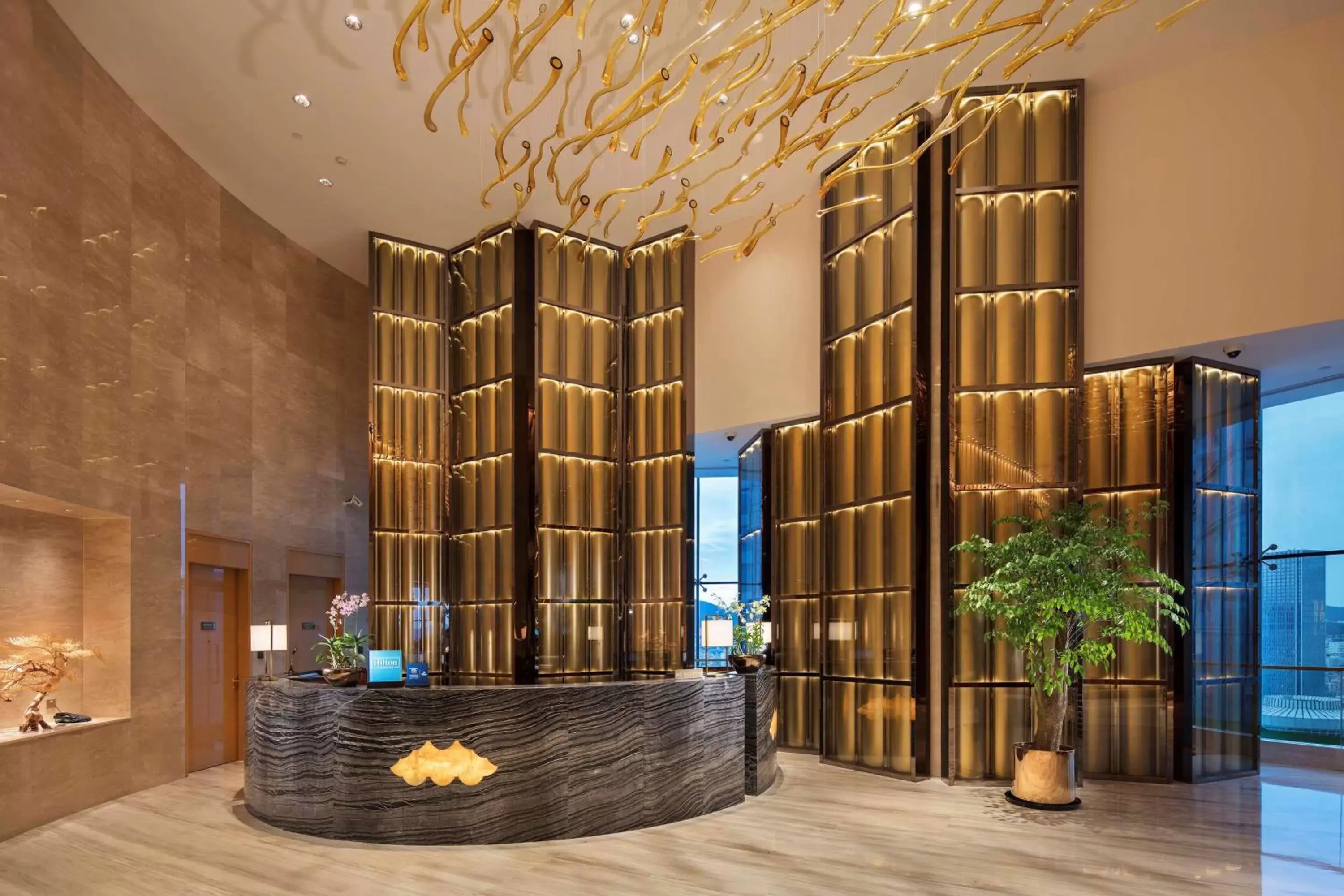Lobby or reception, Lobby/Reception in Hilton Yantai