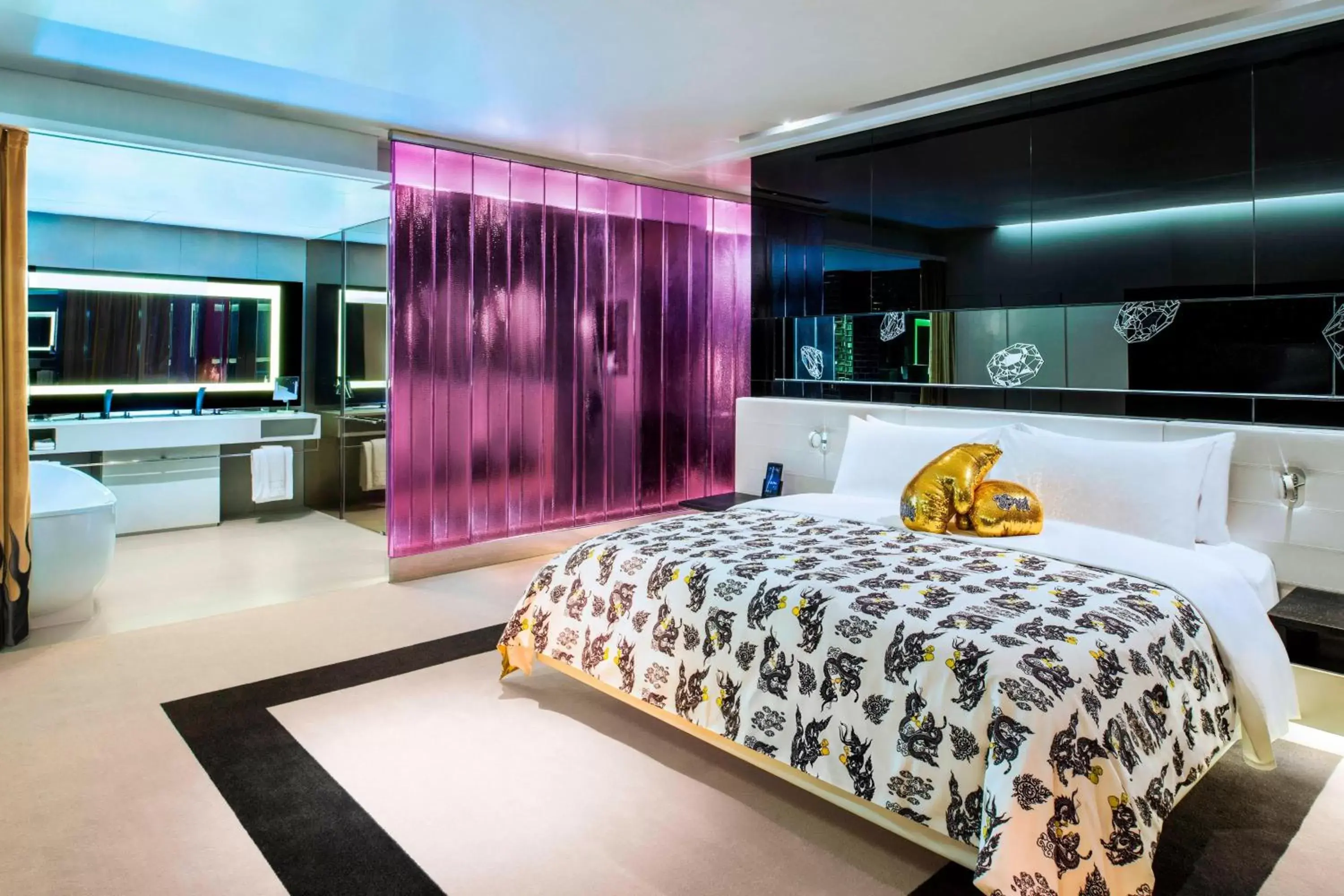 Bedroom, Bed in W Bangkok Hotel