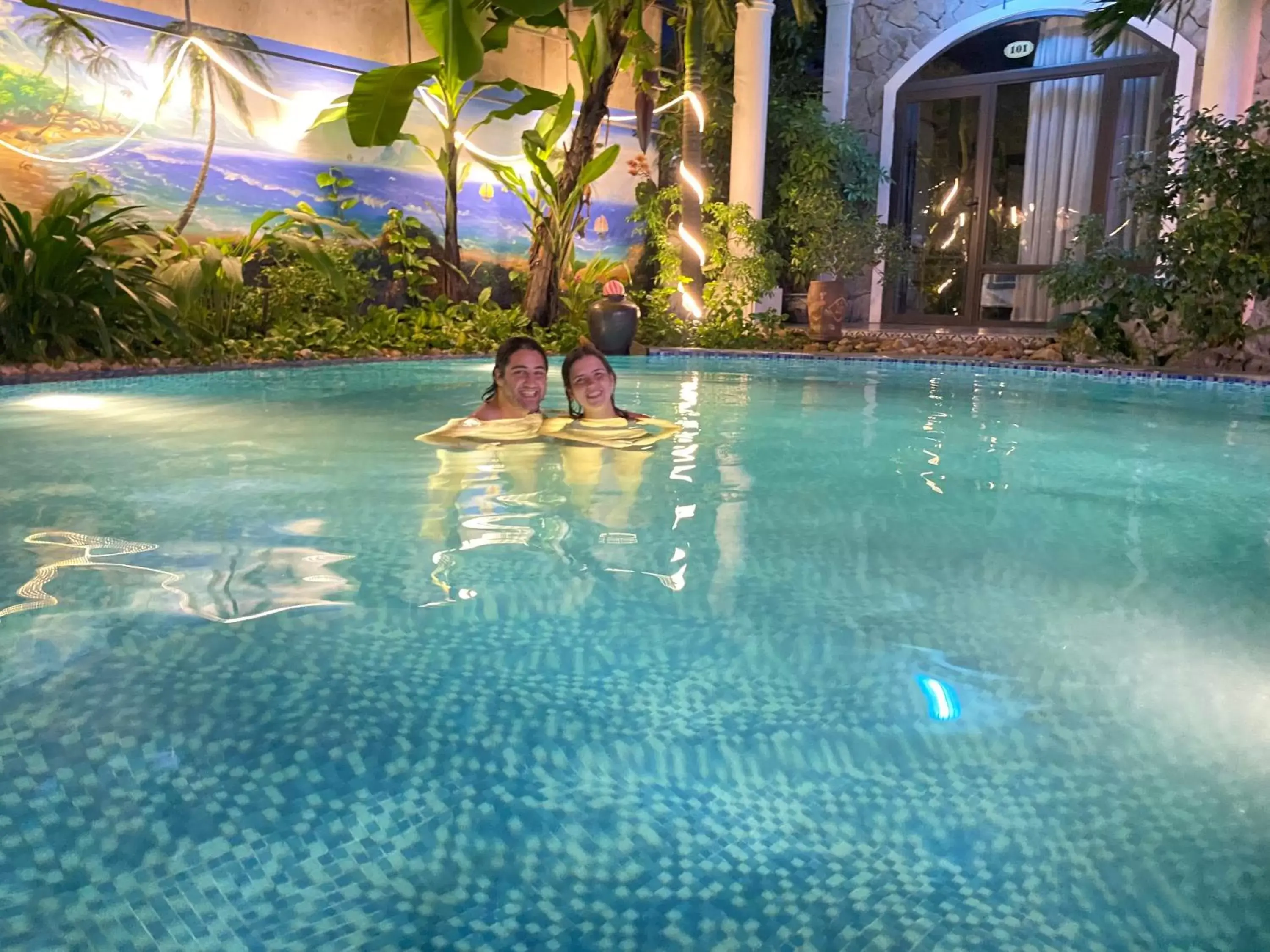 Pool view in Tam Coc Full House Homestay Pool view in Tam Coc Full House Homestay