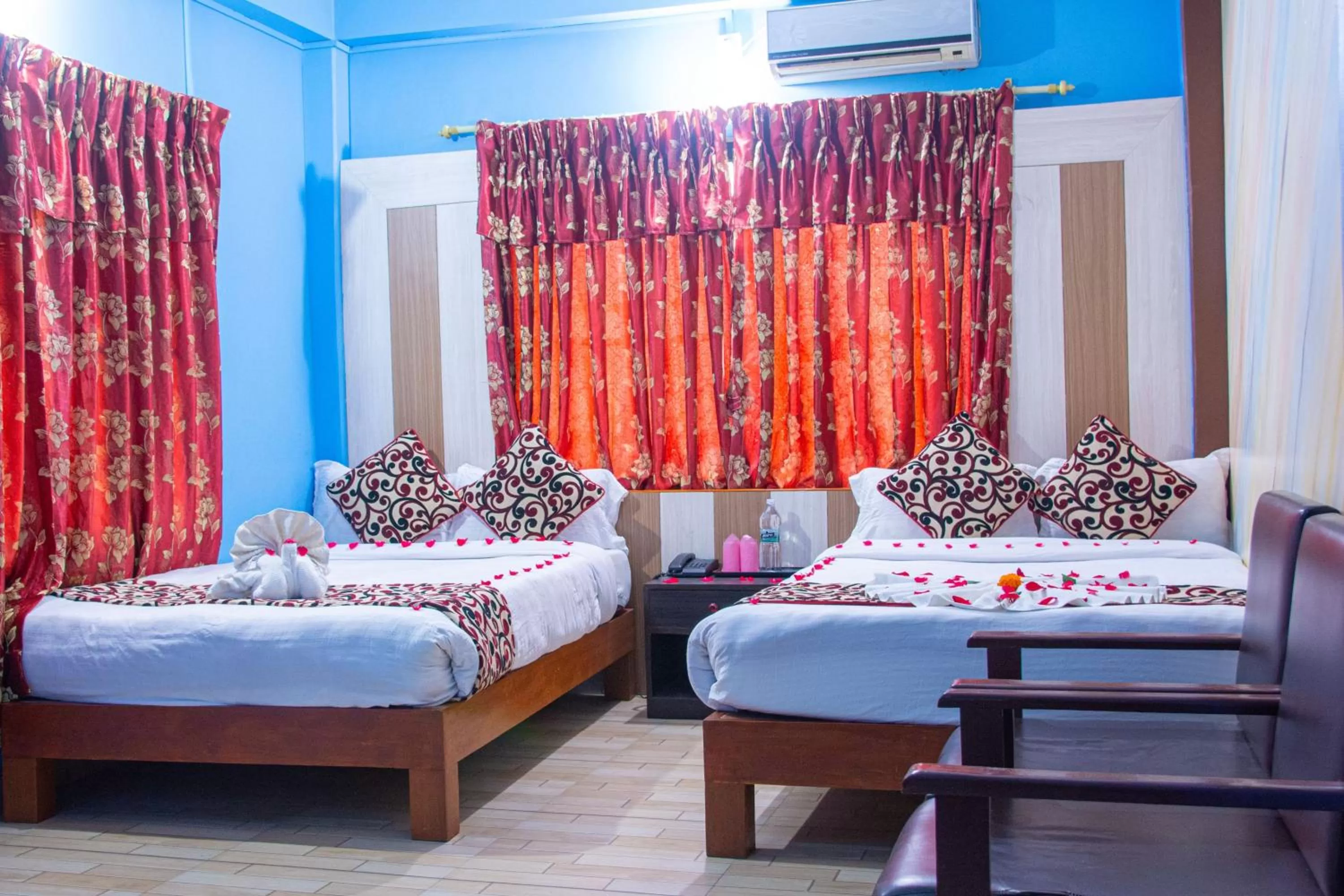 Bed in Hotel Middle Point Pvt Ltd