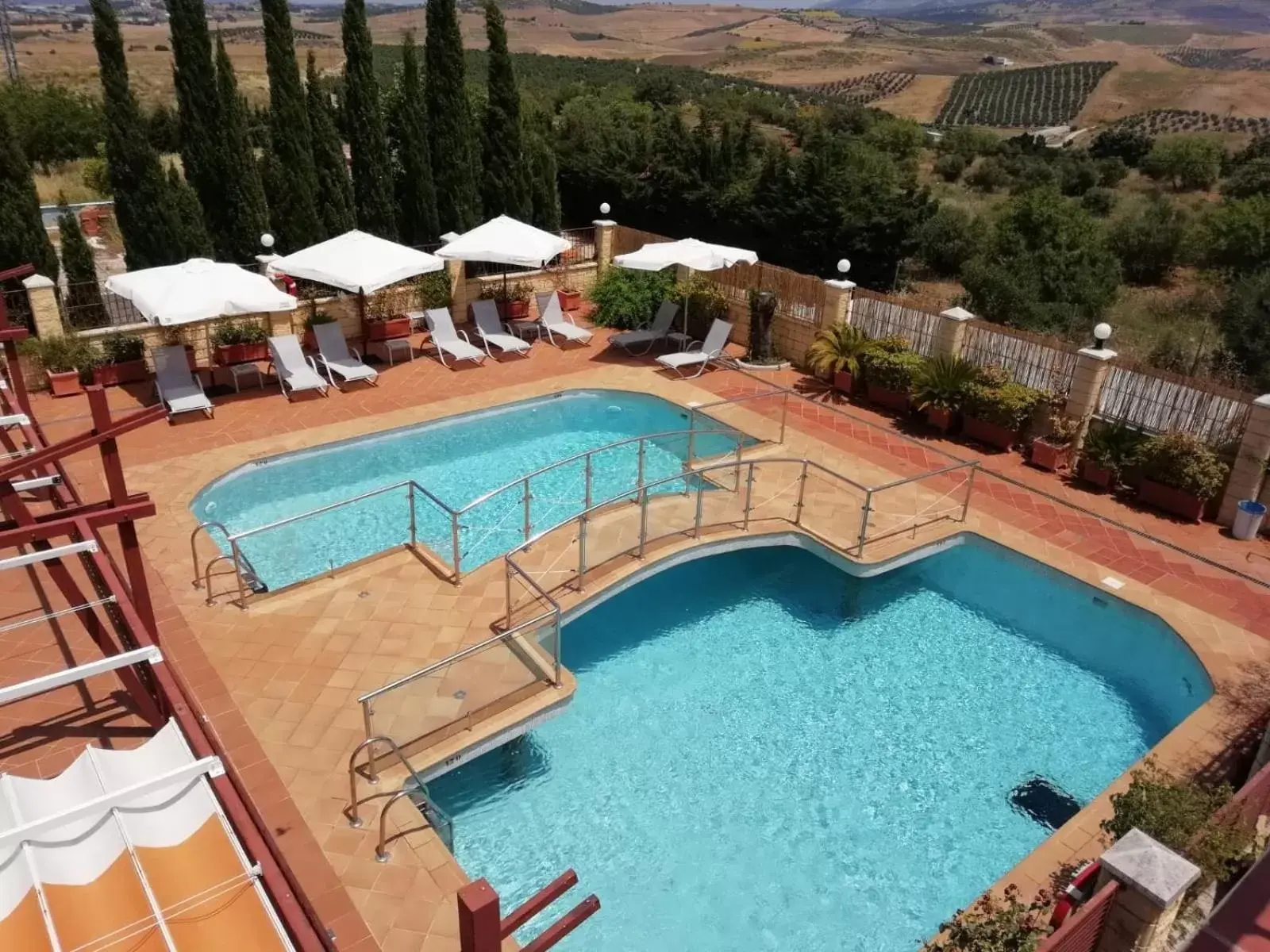 Swimming pool, Pool View in Hotel Sierra Hidalga