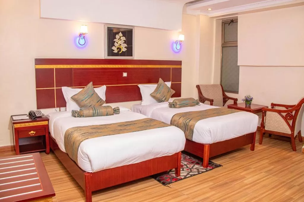 View (from property/room), Bed in Vickmark Hotel