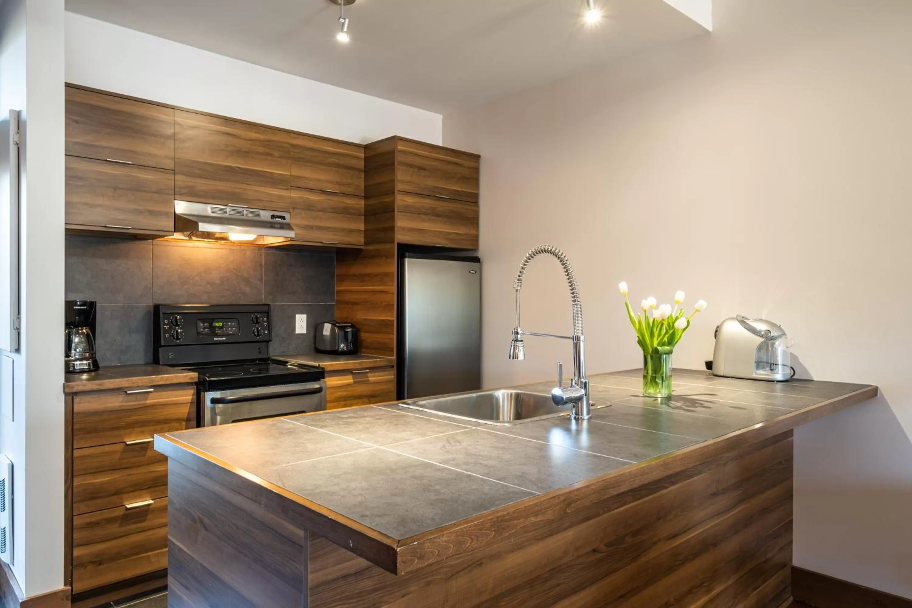 Kitchen/Kitchenette in Suites-sur-Lac