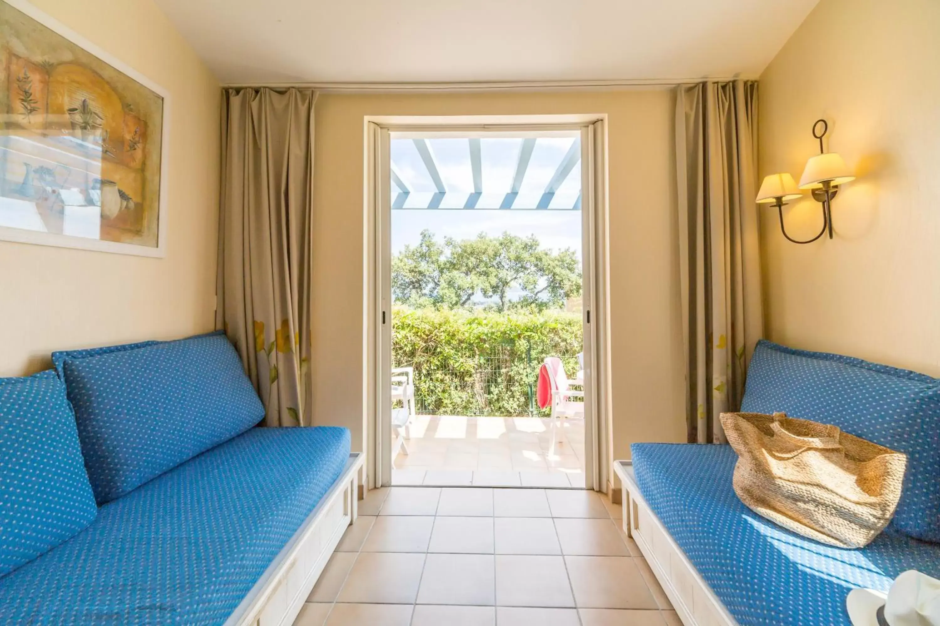 View (from property/room), Seating Area in Résidence Pierre & Vacances Les Restanques du Golfe de Saint-Tropez