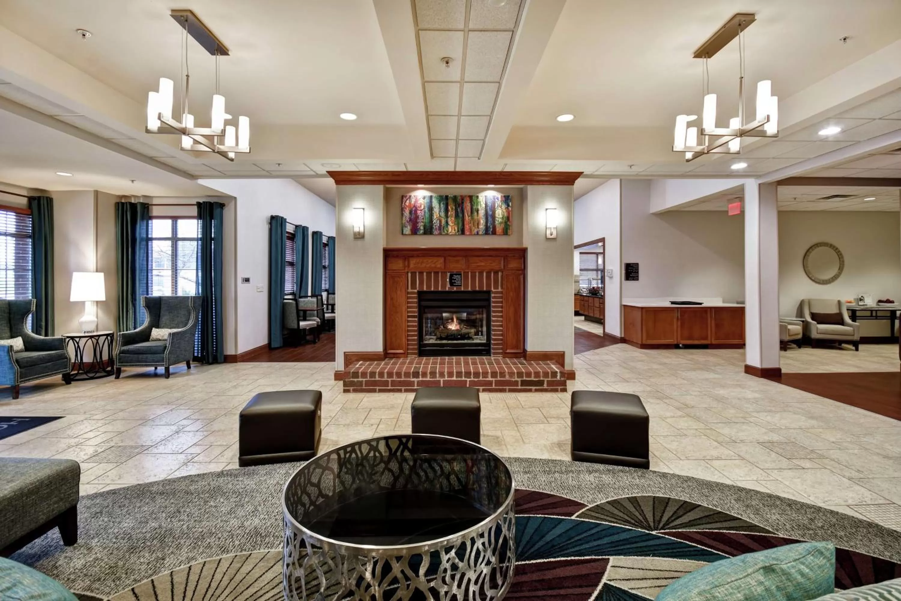 Lobby or reception in Homewood Suites by Hilton Cincinnati-Milford