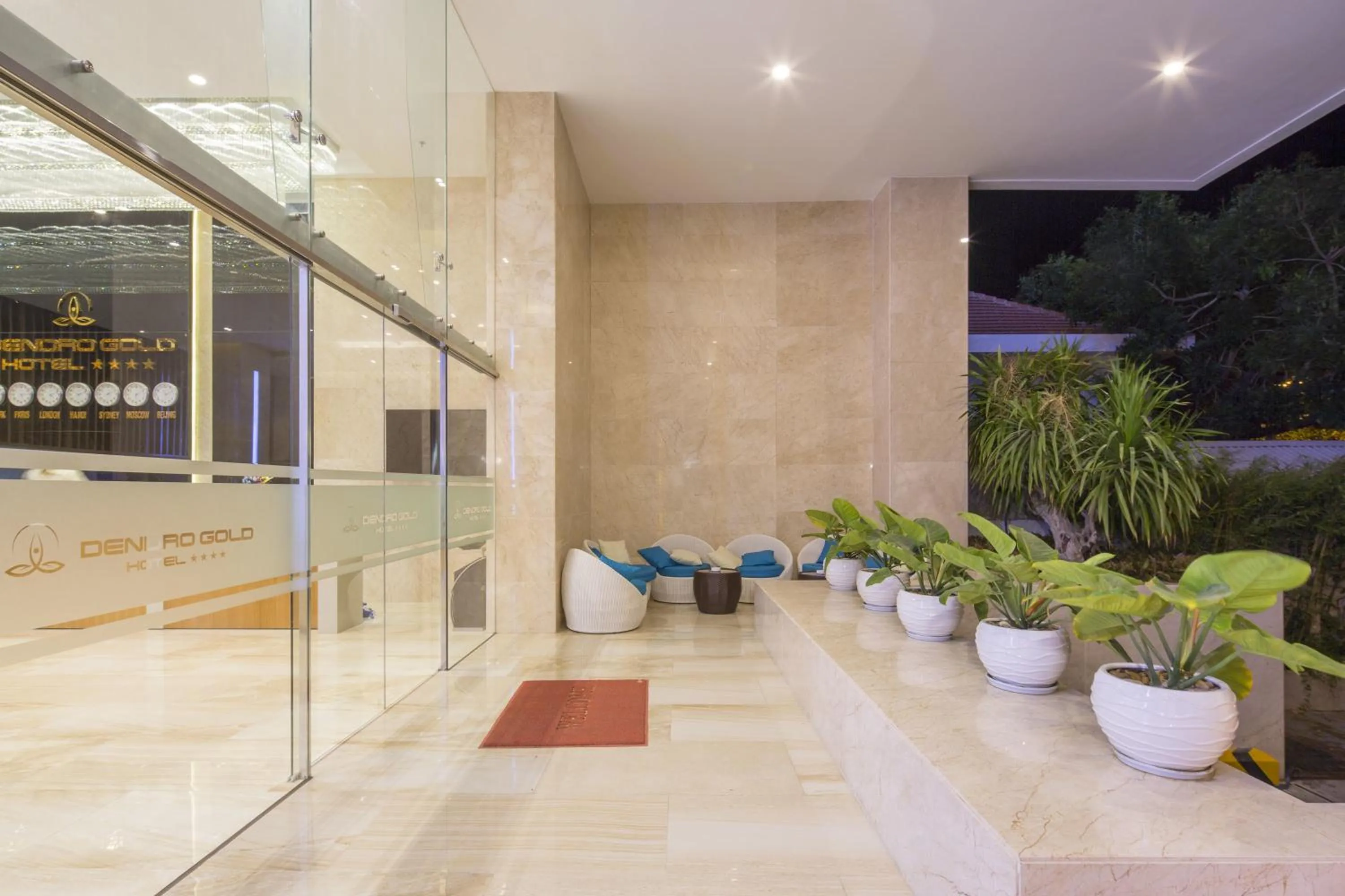 Facade/entrance in Dendro Gold Hotel