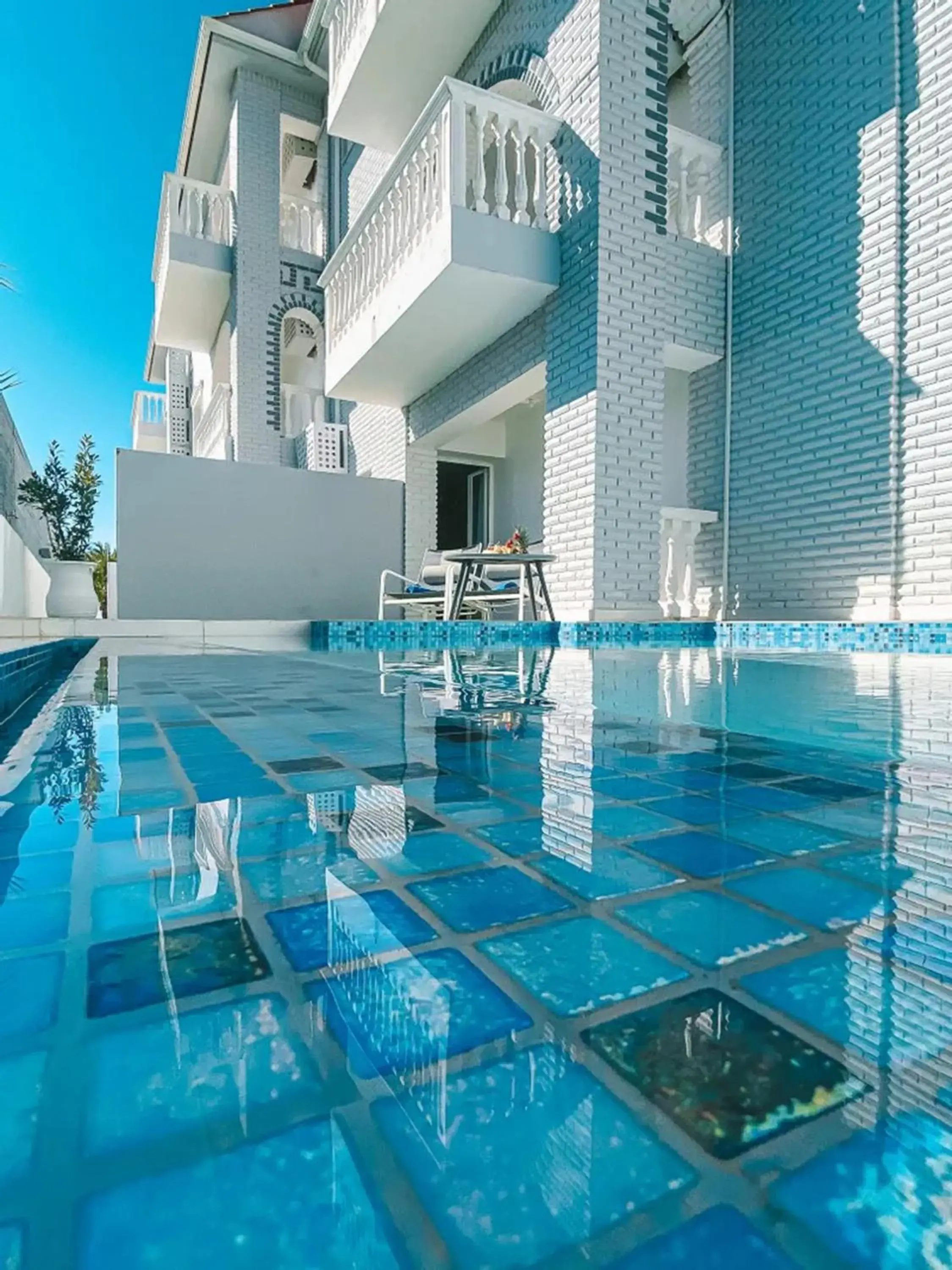 Patio, Swimming Pool in Meandros Boutique & Spa Hotel