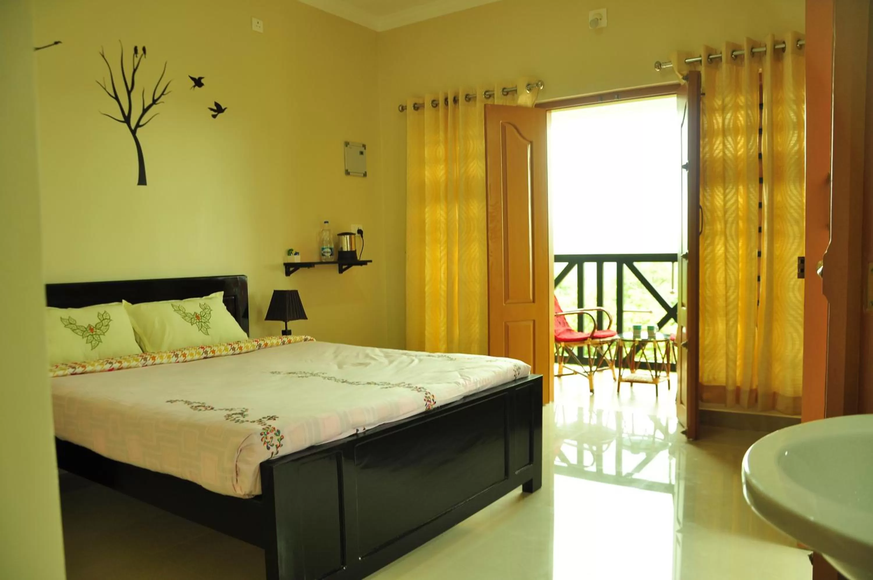 Bed in Woodrose Resort