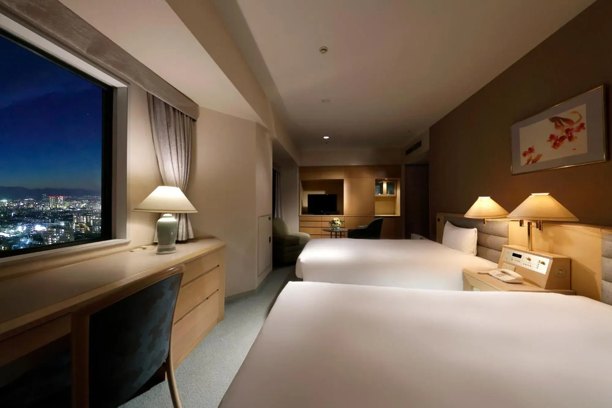 Photo of the whole room, Bed in Miyako Hotel Amagasaki Photo of the whole room, Bed in Miyako Hotel Amagasaki