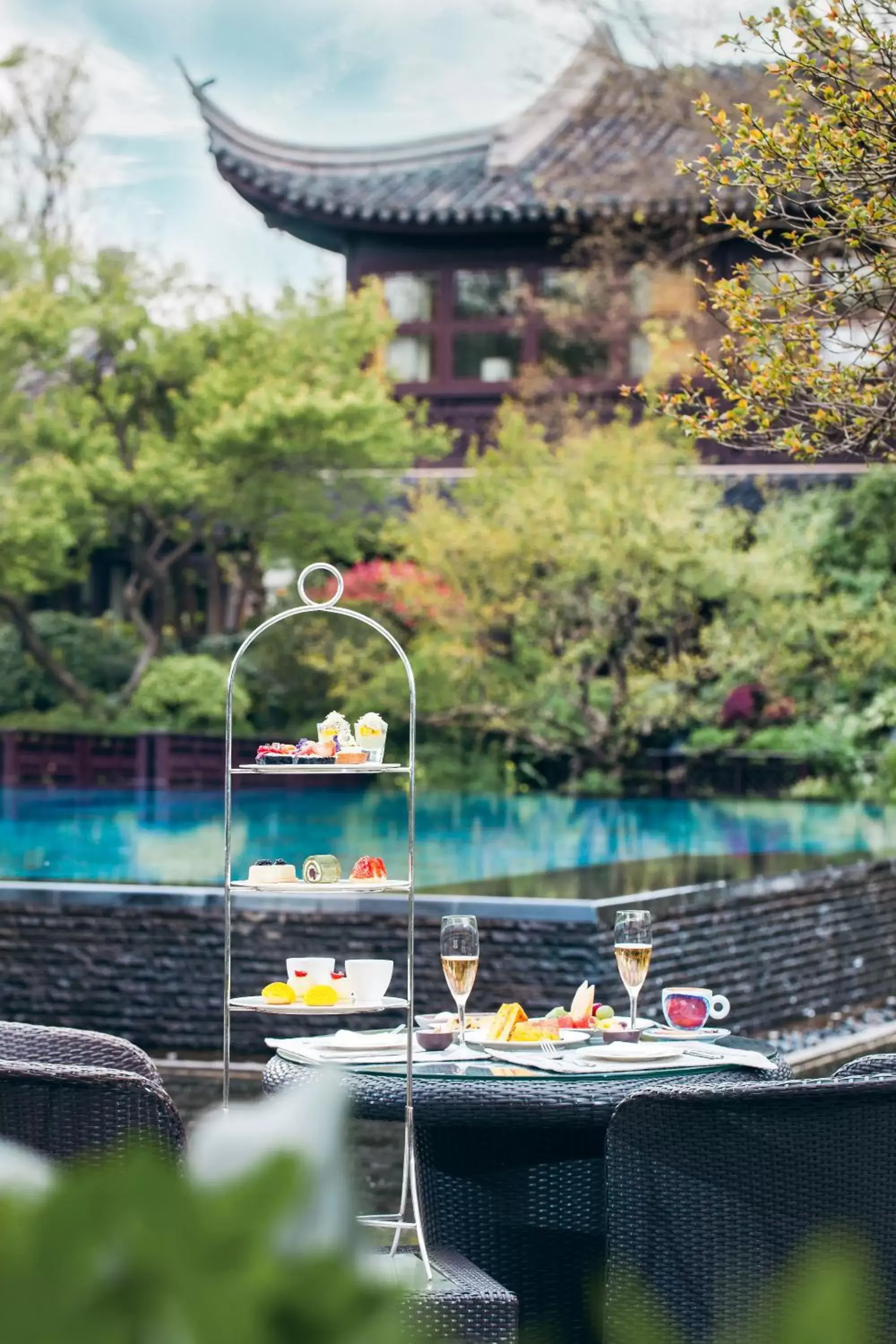 Spring, Swimming Pool in Four Seasons Hotel Hangzhou at West Lake