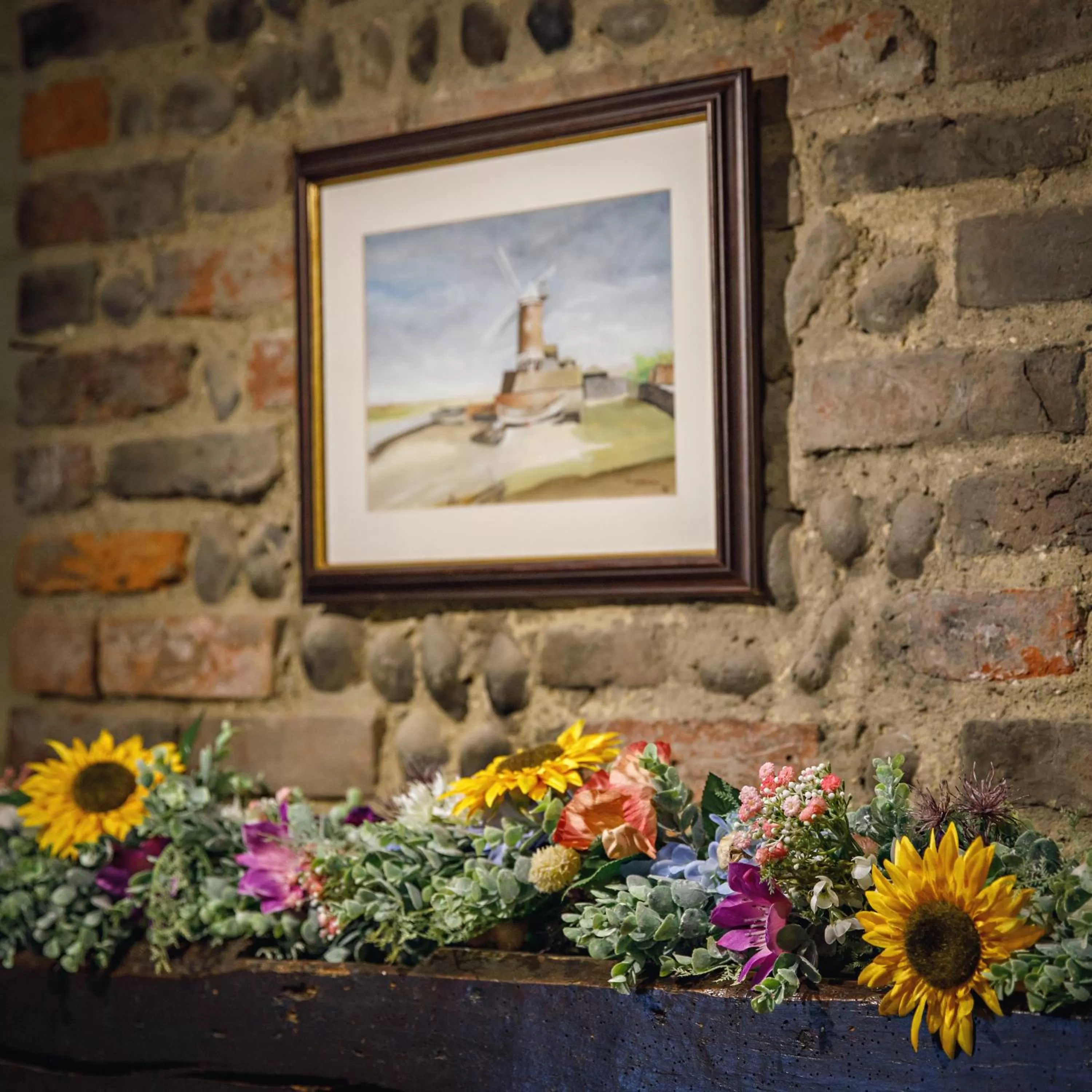 Dining area in Cley Windmill