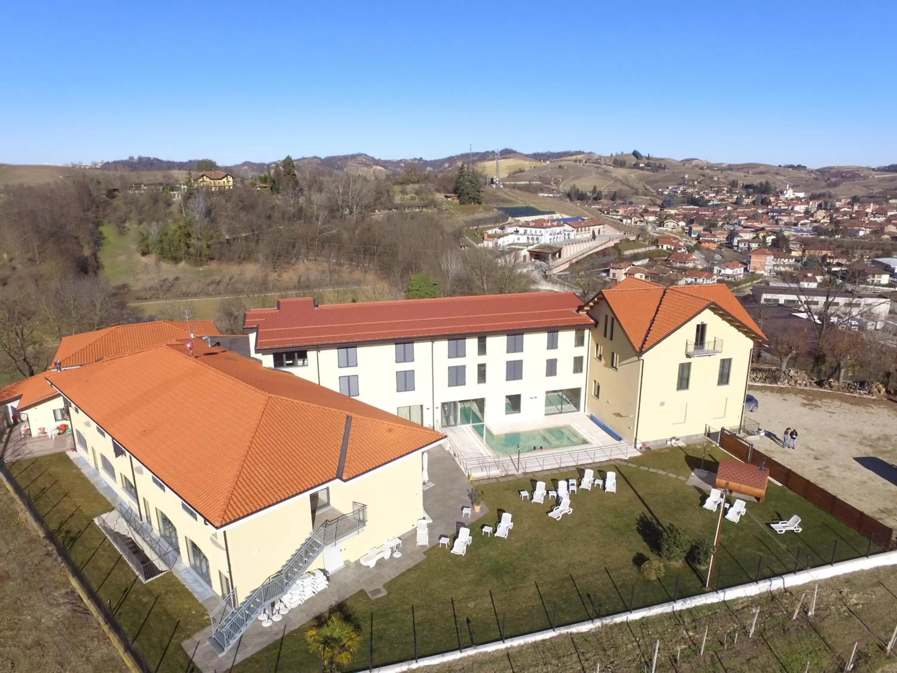 Bird's eye view, Bird's-eye View in SPA Roero Relax Resort