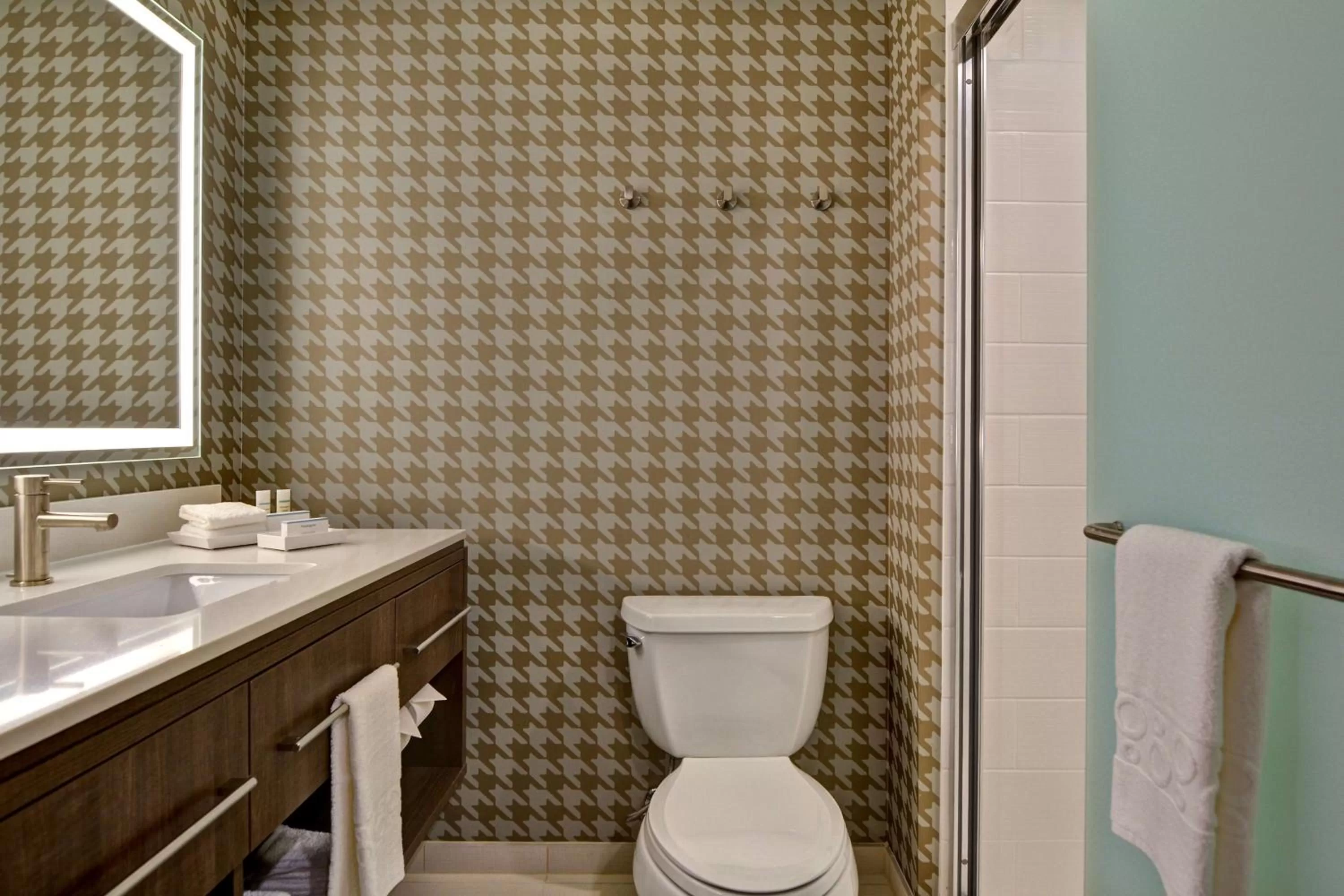 Bathroom in Home2 Suites By Hilton Orlando Flamingo Crossings, FL